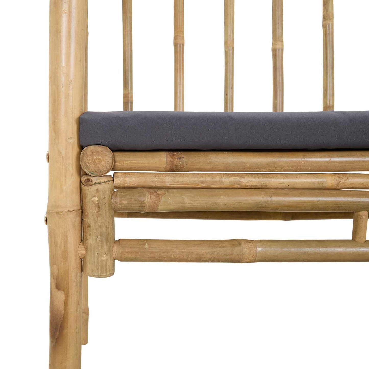 vidaXL Κήπος Καμάρα με Παγκάκι Φυσικό 115 x 50 x 205 εκ. Μπαμπού