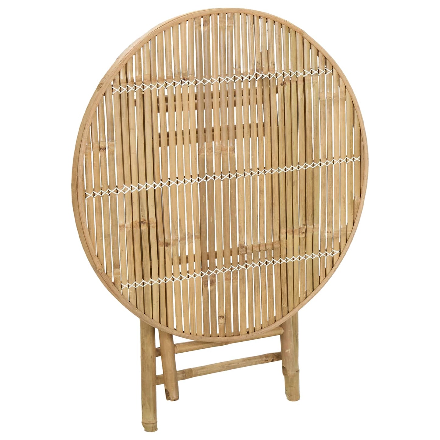 vidaXL Τραπέζι Κήπου Φυσικό 80 x 70 cm Μπαμπού