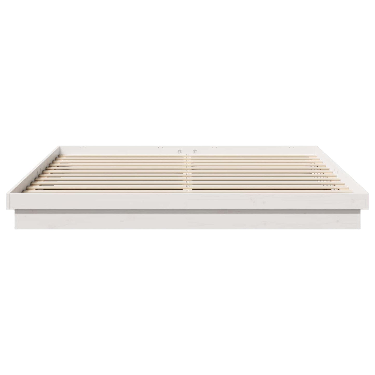 vidaXL Σκελετός Κρεβατιού Λευκό 200 x 200 cm Στερεά ξυλεία πεύκου