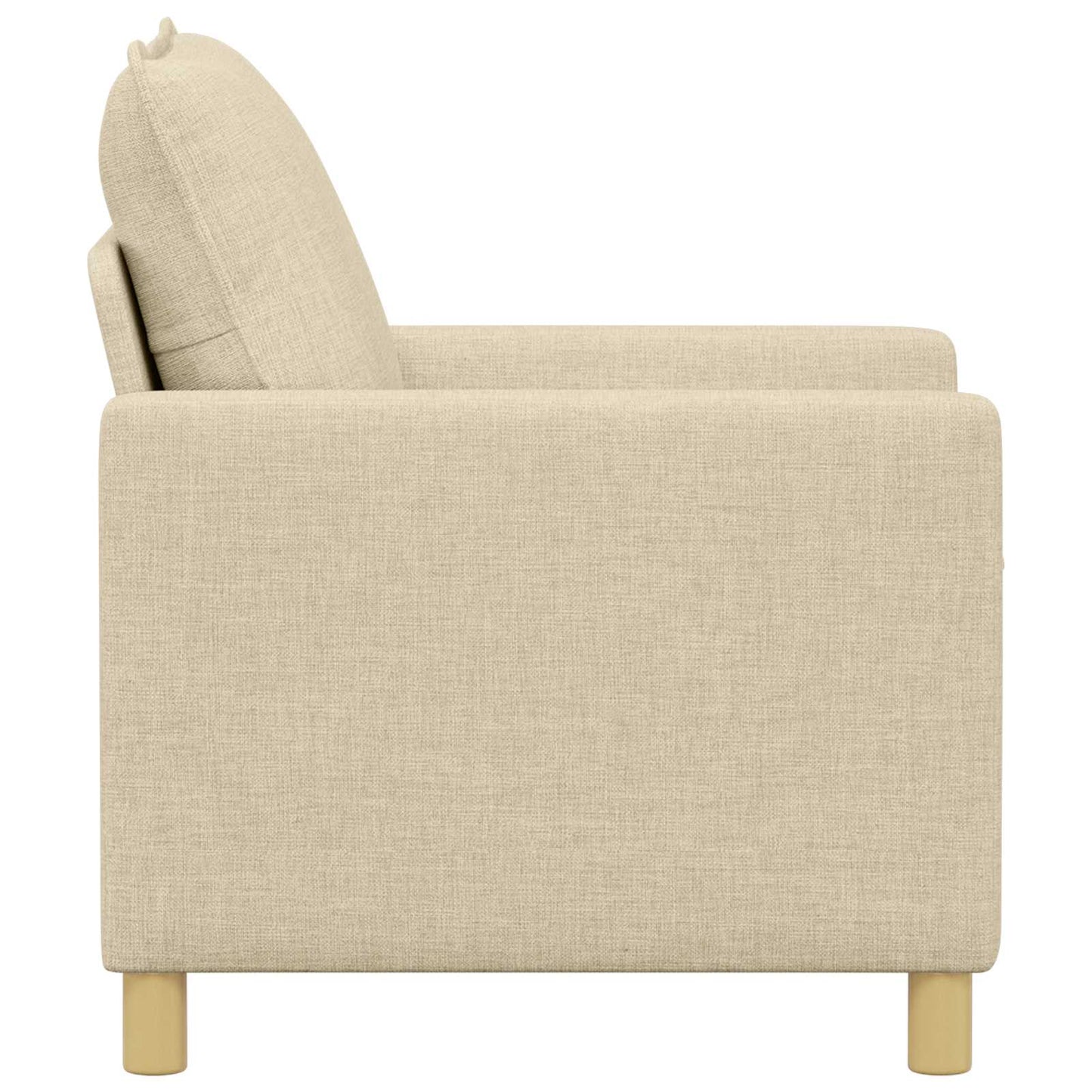 vidaXL Καναπές Κρεμ 76 x 81 x 87,5 εκ Ύφασμα