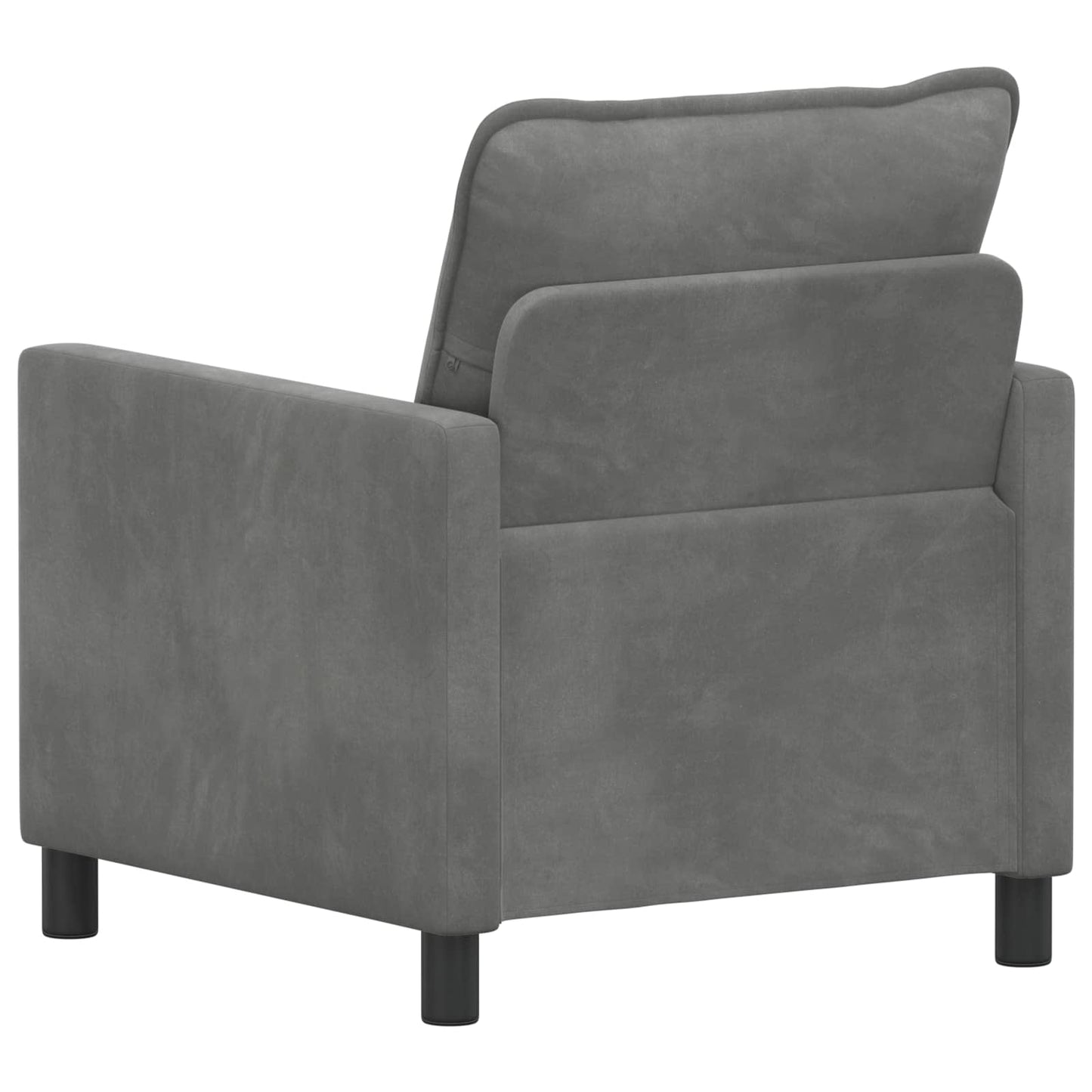 vidaXL Καναπές Σκούρο Γκρι 76 x 81 x 87,5 εκ Βελούδο