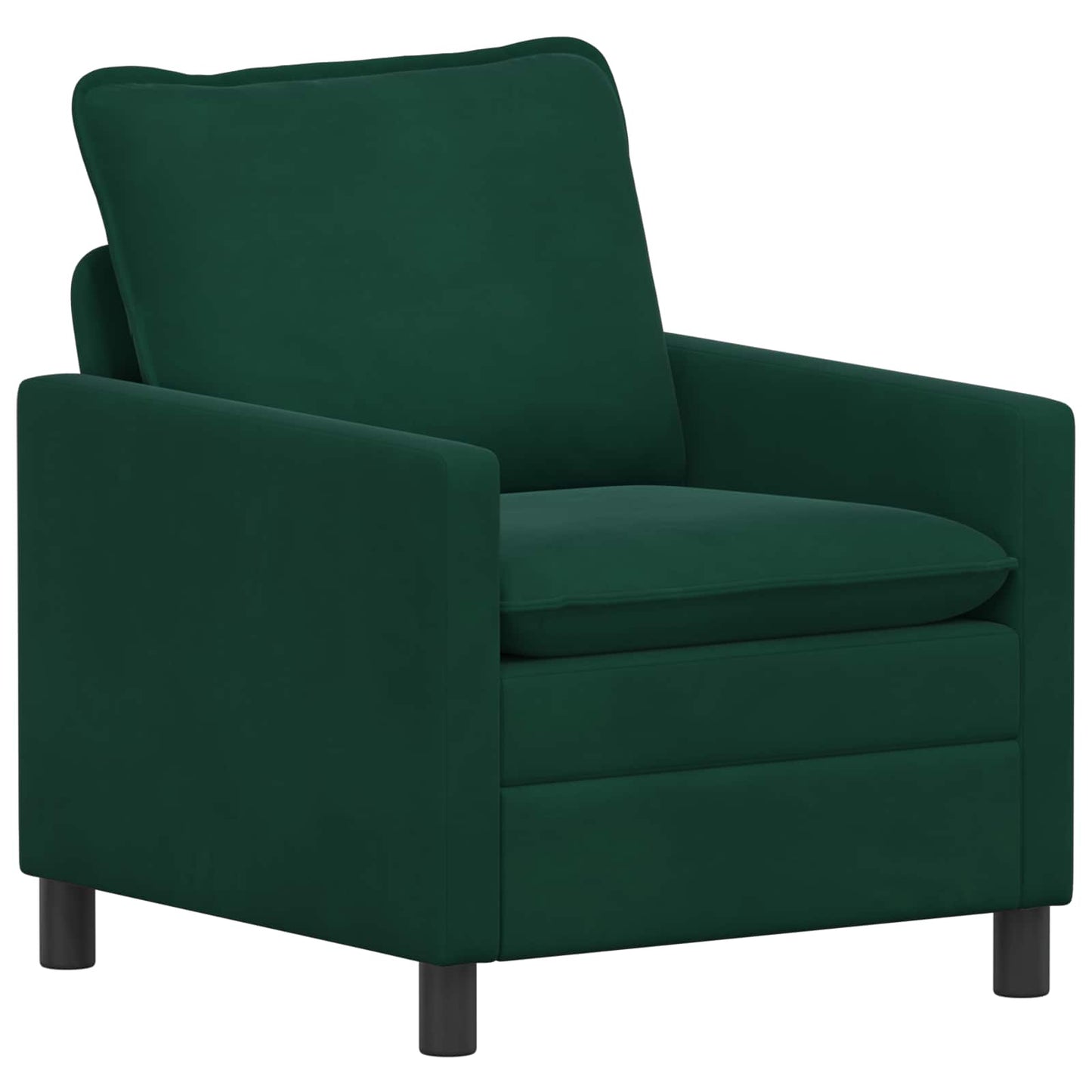 vidaXL Καναπές Σκούρο Πράσινο 76 x 81 x 87,5 εκ Βελούδο