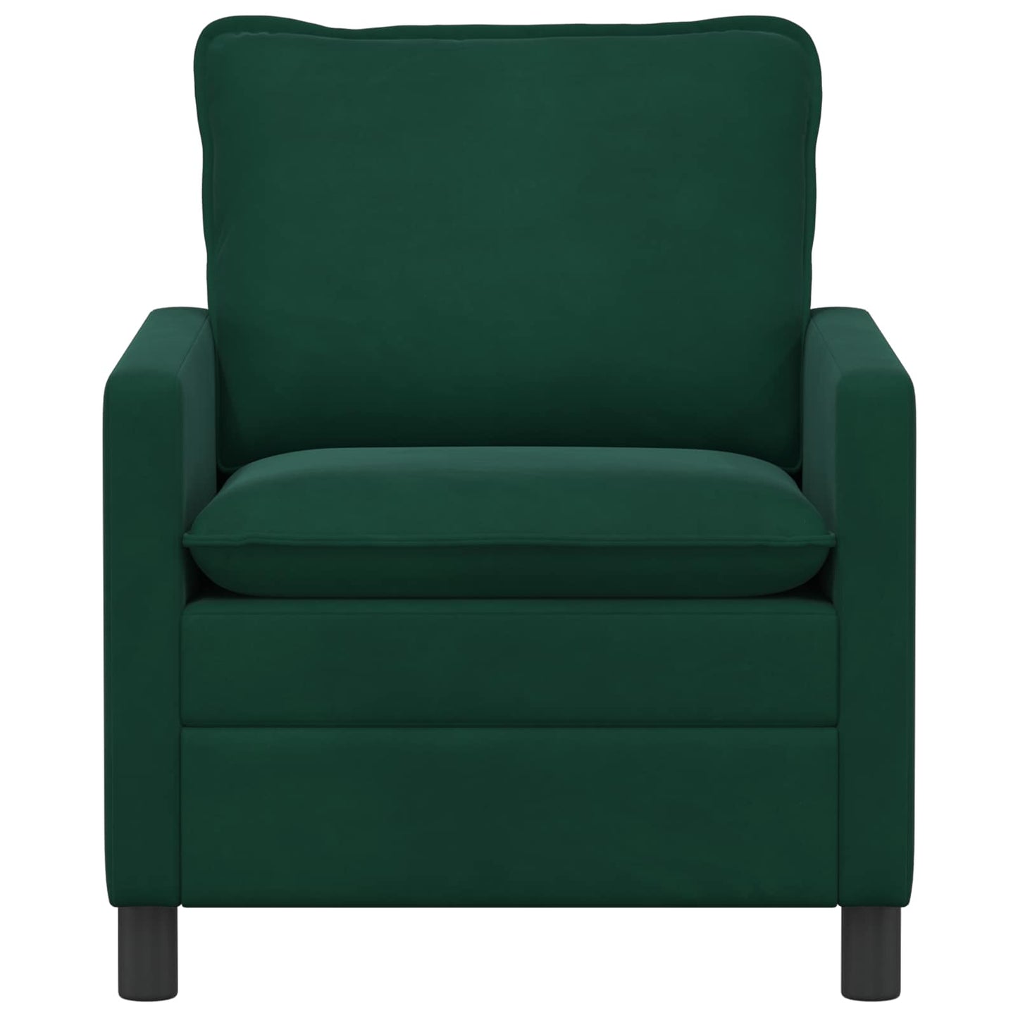 vidaXL Καναπές Σκούρο Πράσινο 76 x 81 x 87,5 εκ Βελούδο