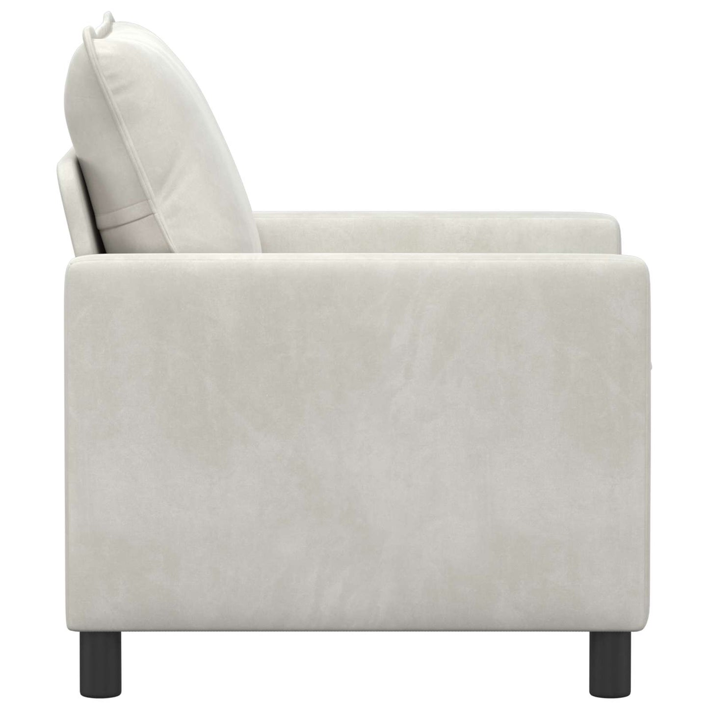 vidaXL Καναπές Κρεμ 76 x 81 x 87,5 εκ Βελούδο