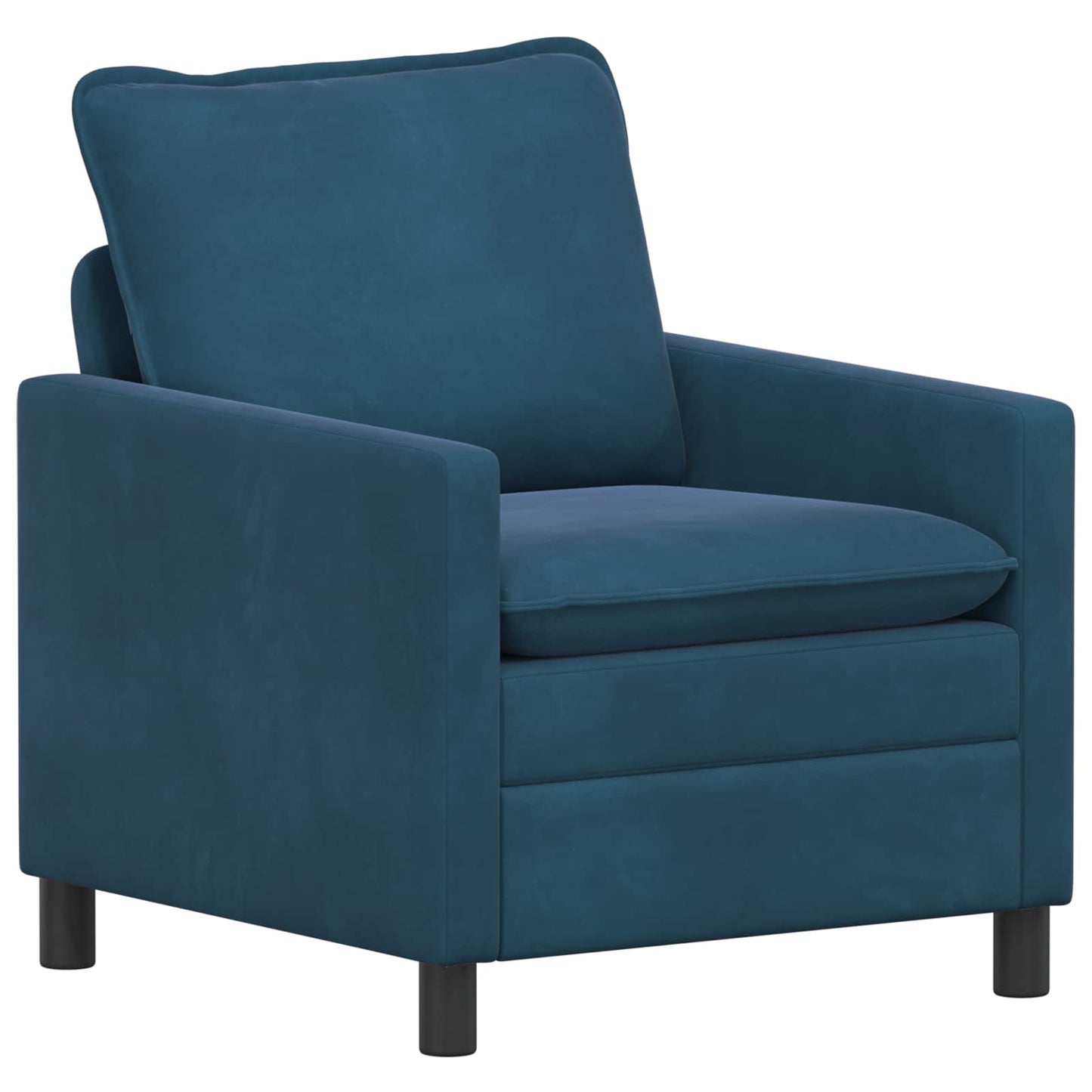 vidaXL Καναπές Μπλε 76 x 81 x 87,5 εκ Βελούδο