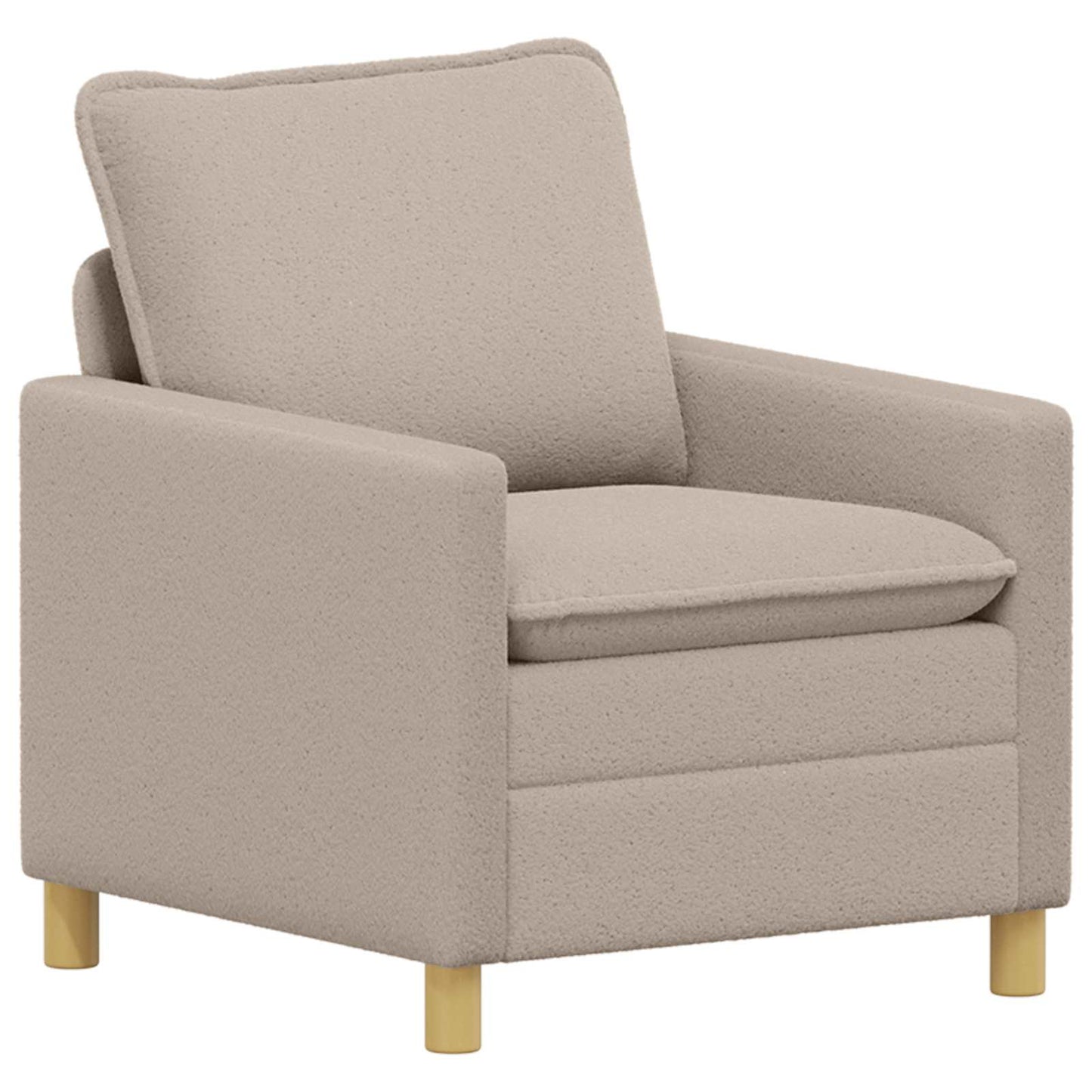 vidaXL Καναπές Ανοιχτό γκρι 76 x 81 x 87,5 εκ Ύφασμα