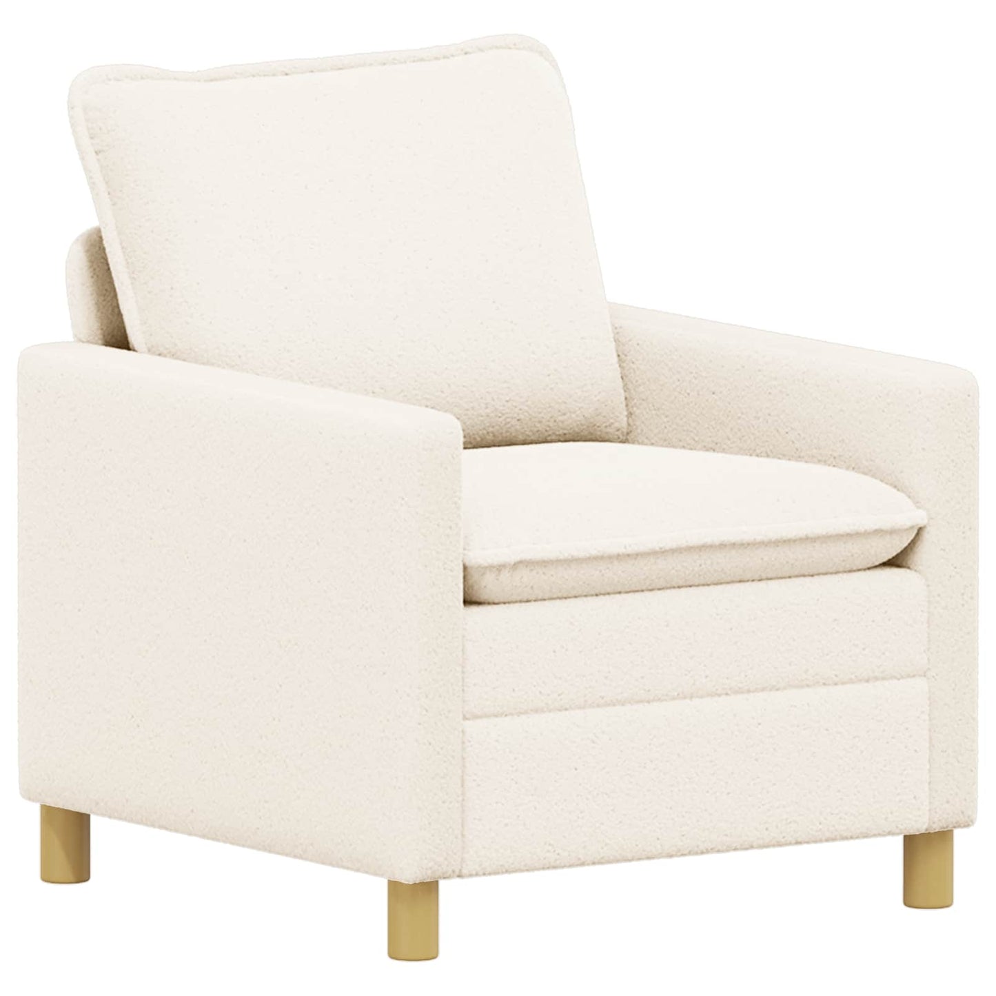 vidaXL Καναπές Κρεμ 76 x 81 x 87,5 εκ Ύφασμα