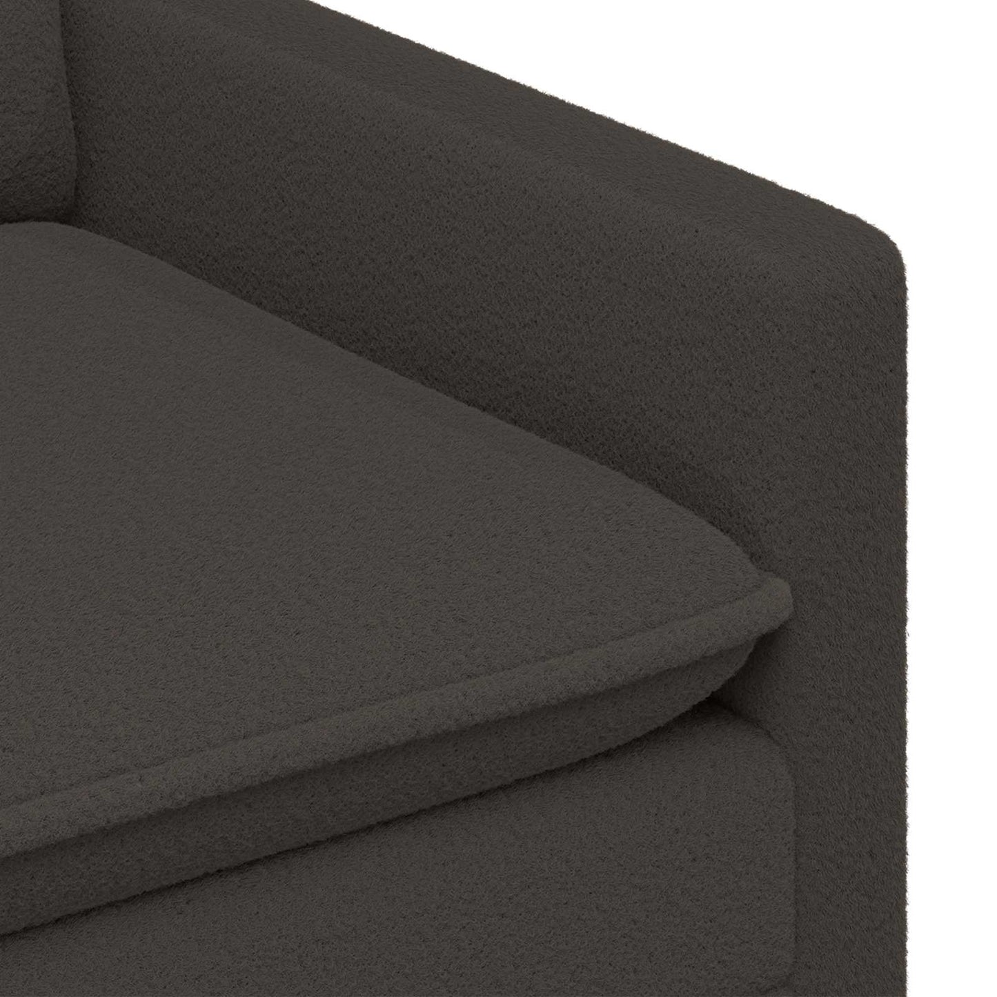 vidaXL Καναπές Σκούρο Γκρι 76 x 81 x 87,5 εκ Ύφασμα