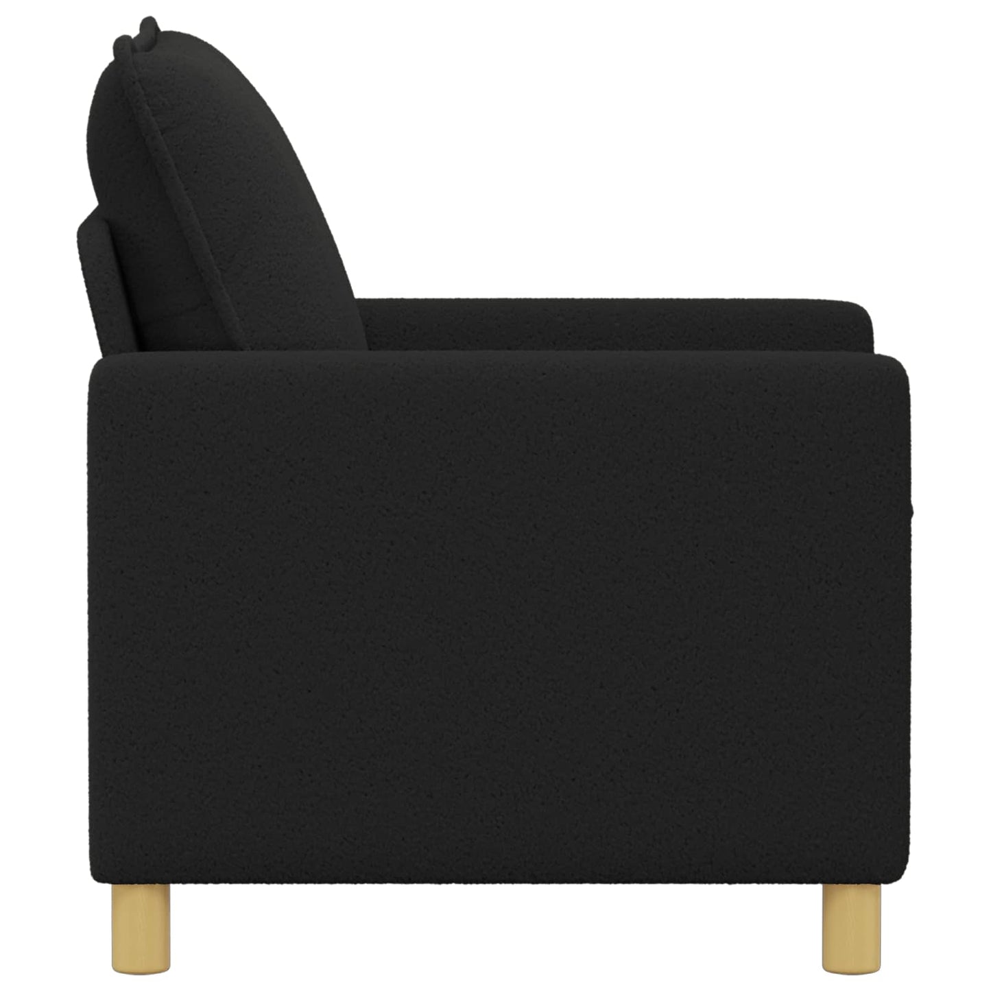 vidaXL Καναπές Μαύρο 76 x 81 x 87,5 εκ Ύφασμα