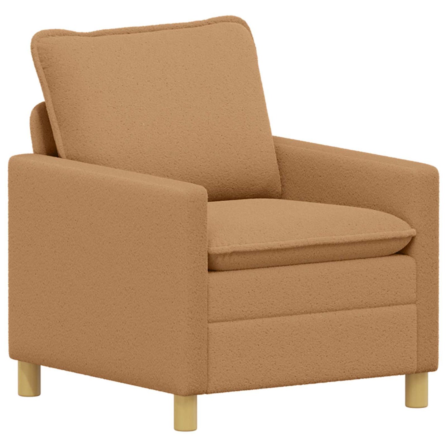 vidaXL Καναπές Μπεζ 76 x 81 x 87,5 εκ Ύφασμα