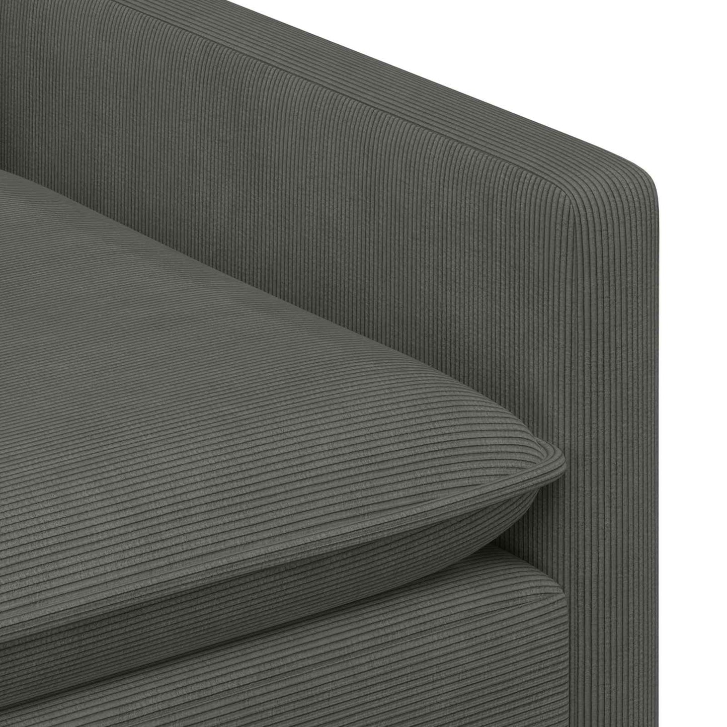 vidaXL Καναπές Σκούρο Γκρι 76 x 81 x 87,5 εκ Ύφασμα