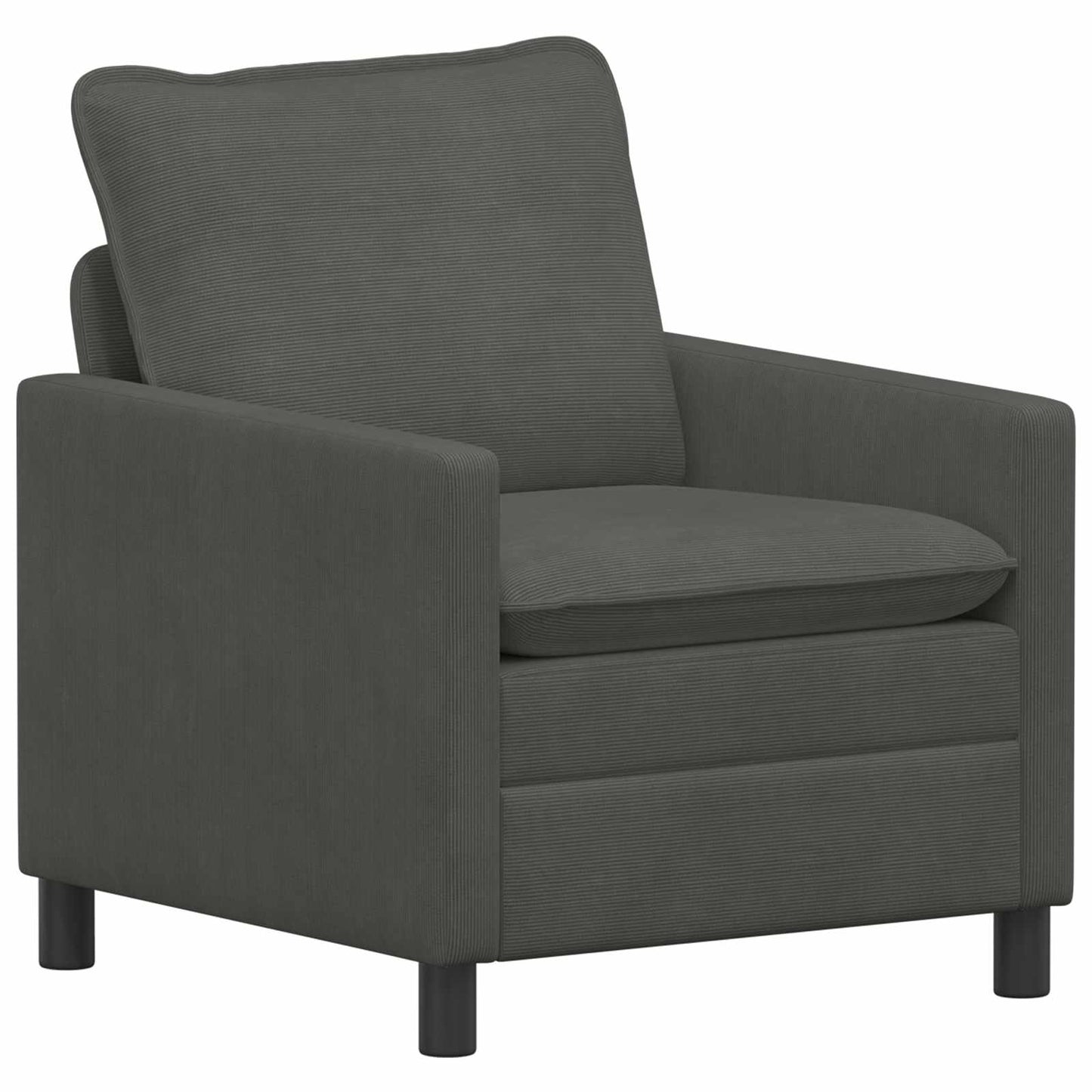 vidaXL Καναπές Σκούρο Γκρι 76 x 81 x 87,5 εκ Ύφασμα