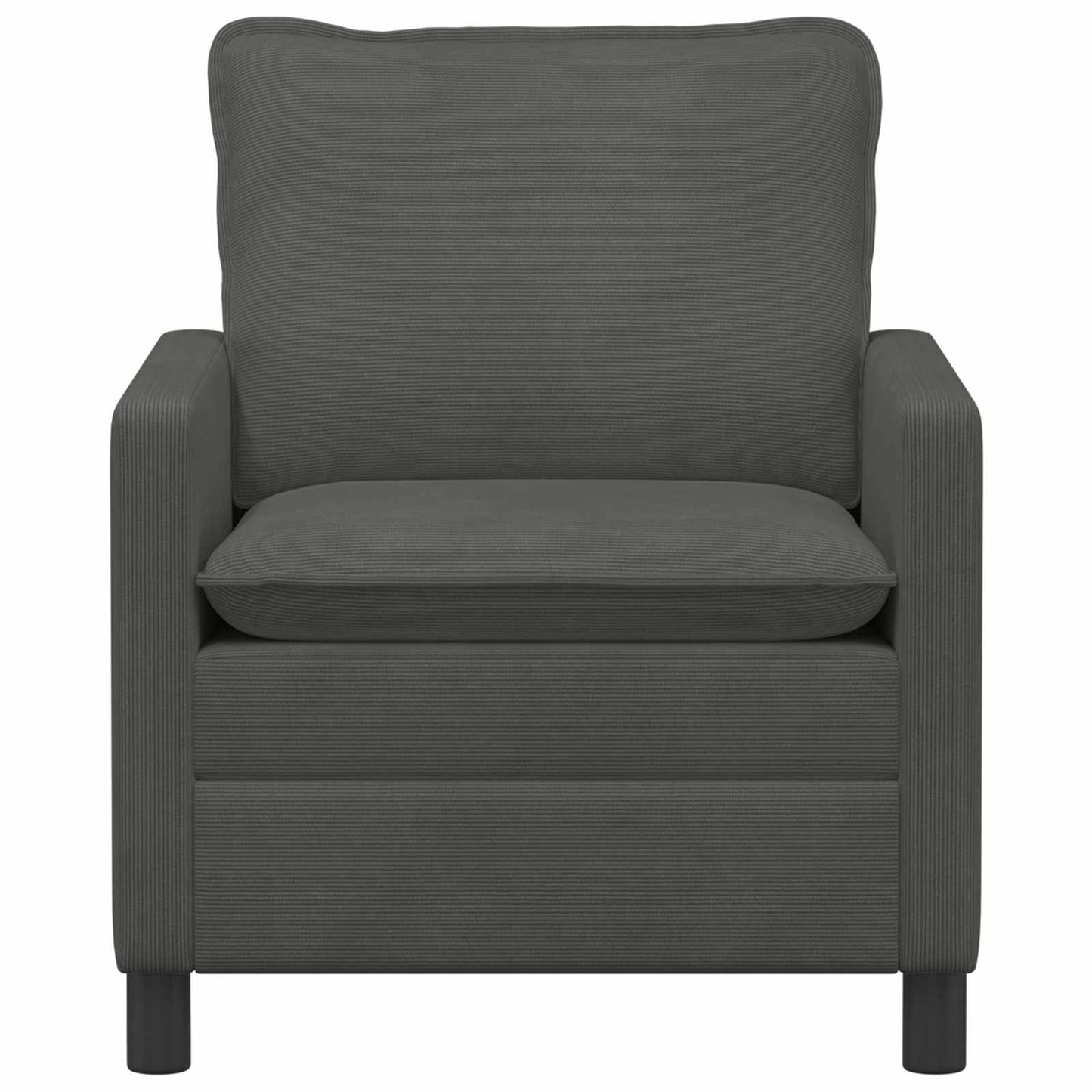 vidaXL Καναπές Σκούρο Γκρι 76 x 81 x 87,5 εκ Ύφασμα