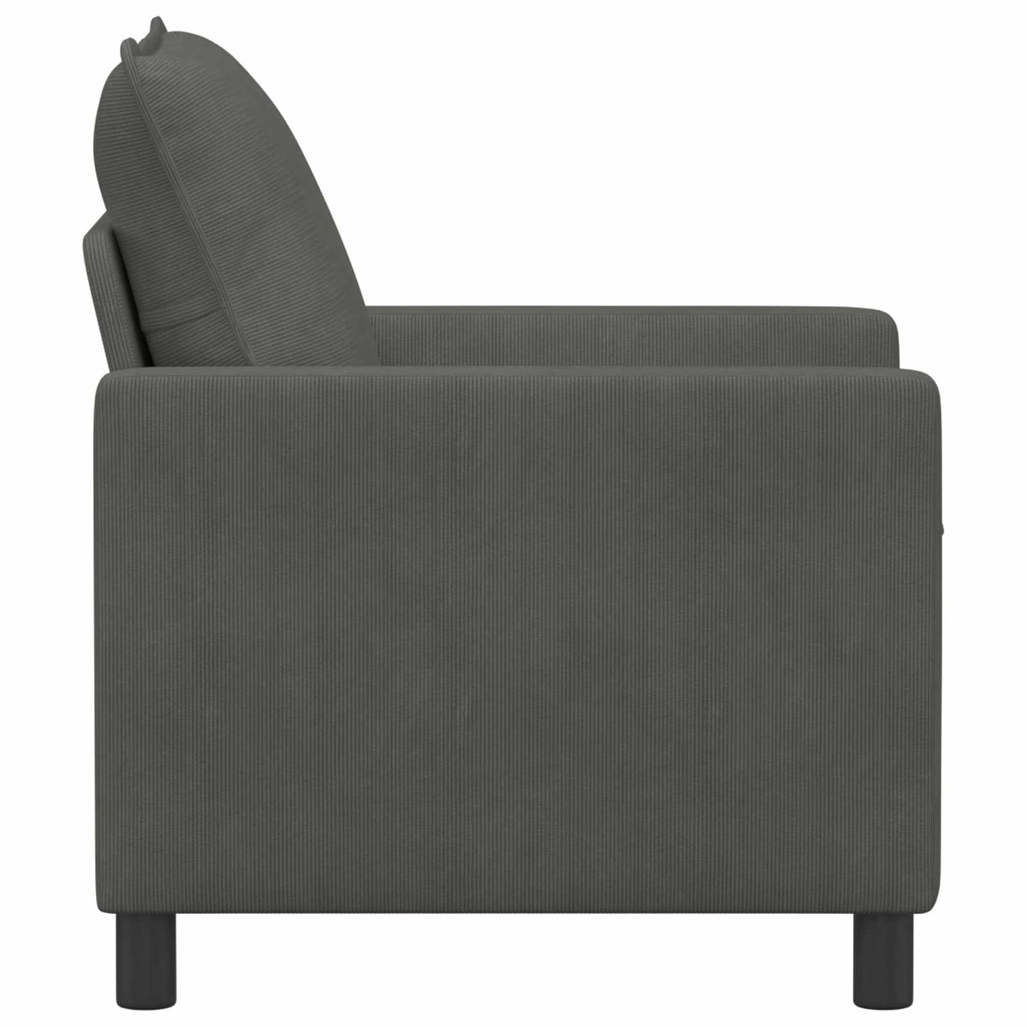 vidaXL Καναπές Σκούρο Γκρι 76 x 81 x 87,5 εκ Ύφασμα