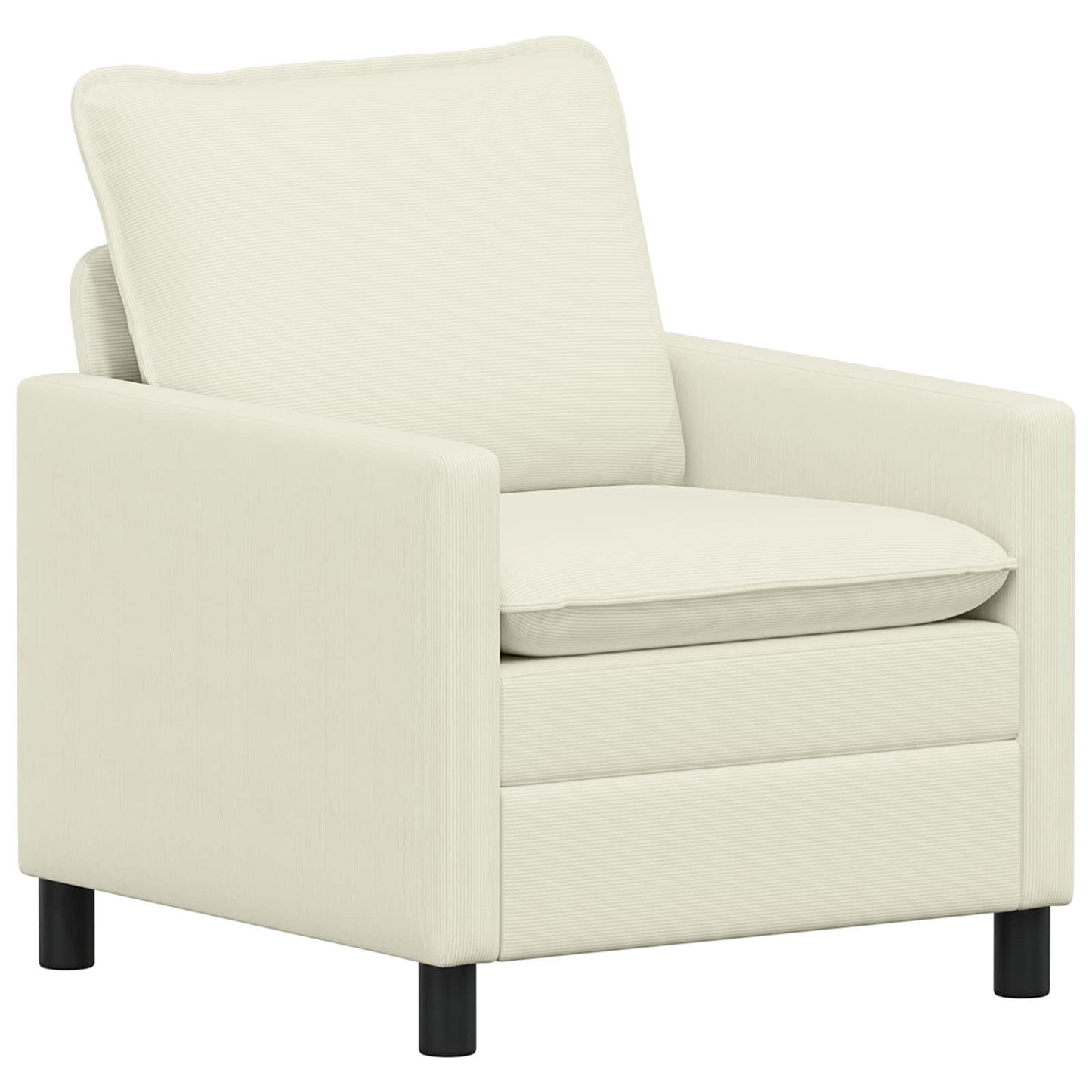 vidaXL Καναπές Κρεμ 76 x 81 x 87,5 εκ Ύφασμα