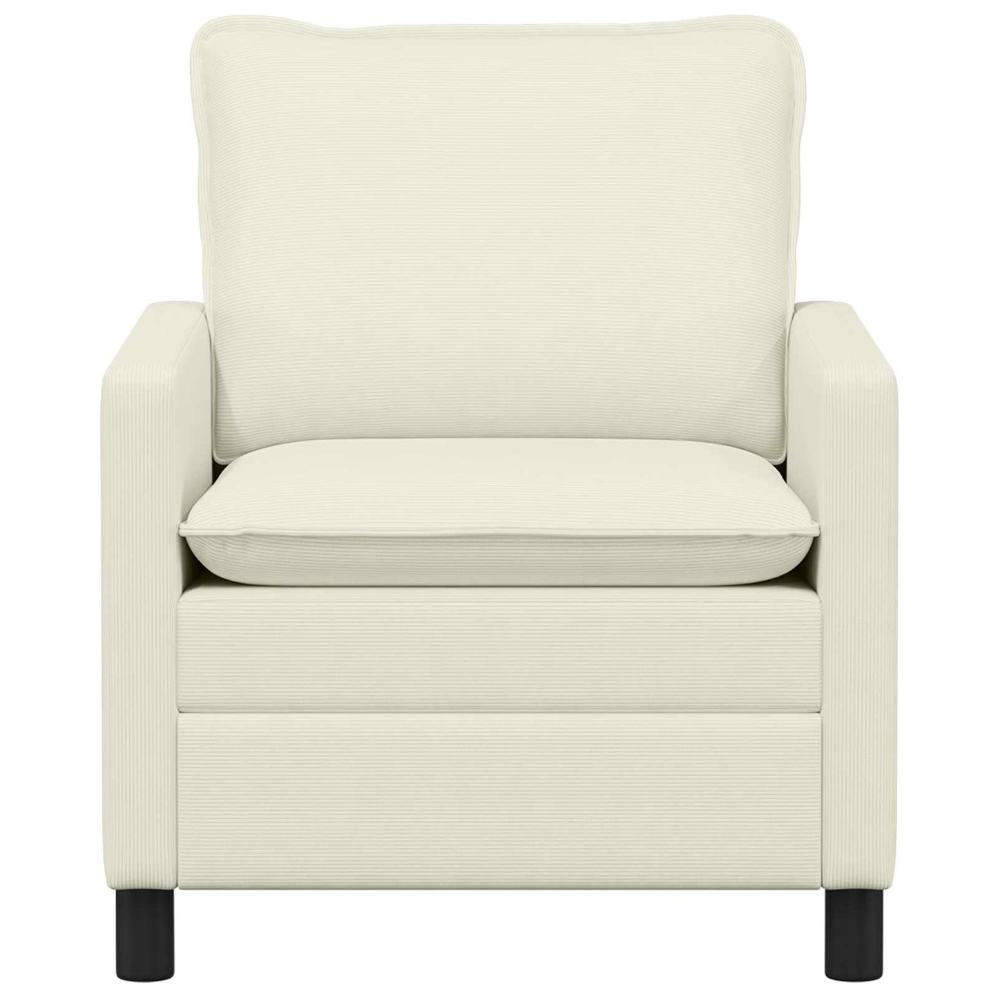 vidaXL Καναπές Κρεμ 76 x 81 x 87,5 εκ Ύφασμα