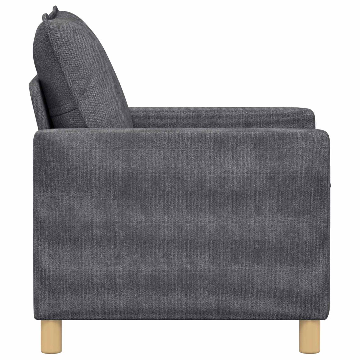 vidaXL Καναπές Σκούρο Γκρι 76 x 81 x 87,5 εκ Πολυεστέρας