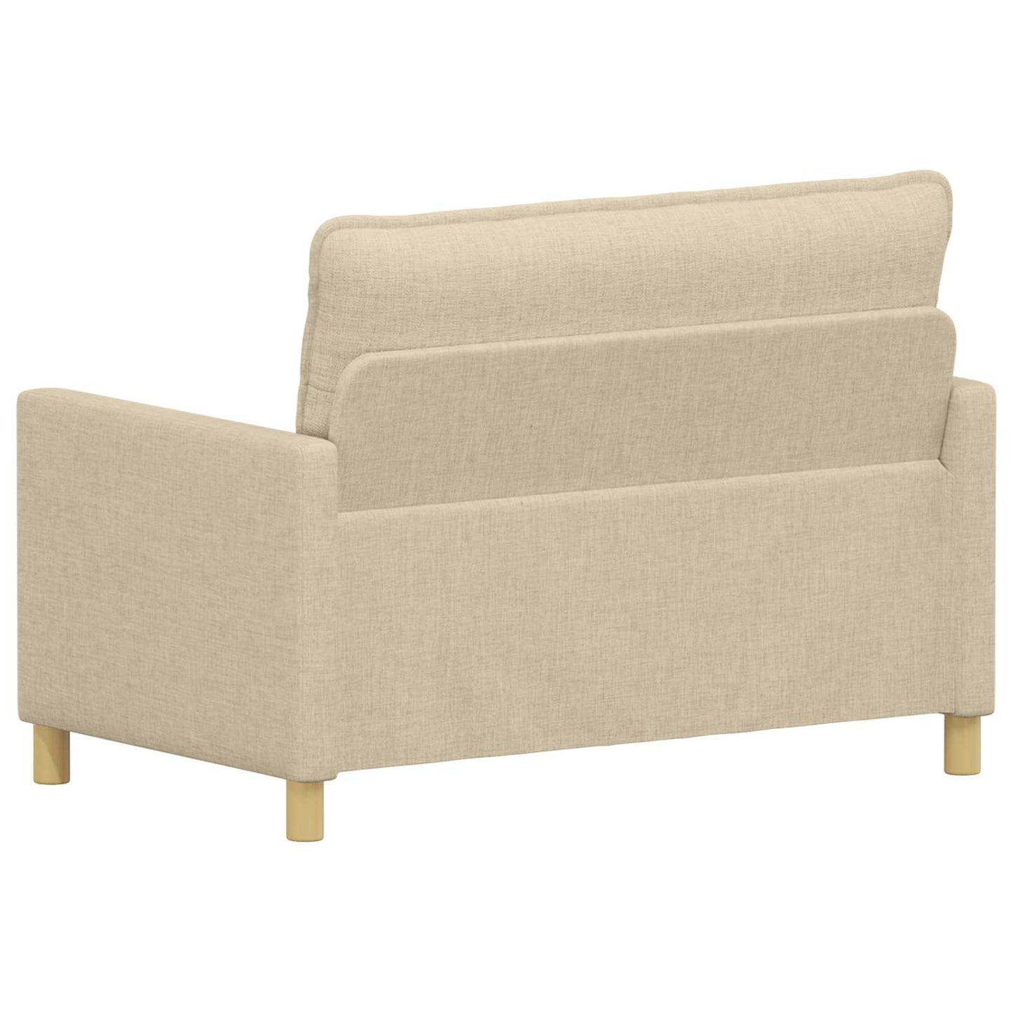 vidaXL Καναπές Κρεμ 126 x 81 x 87,5 εκ Ύφασμα