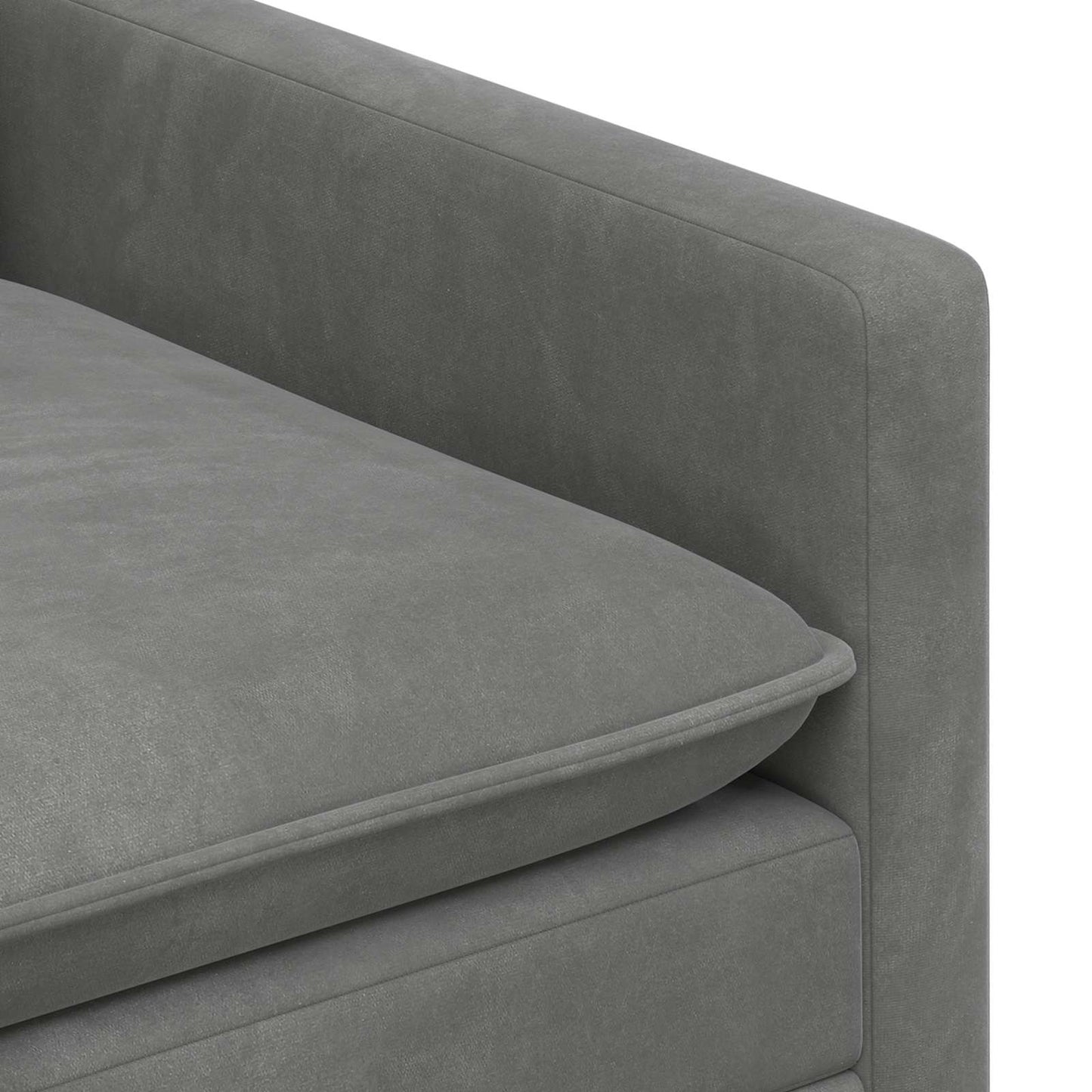 vidaXL Καναπές Σκούρο Γκρι 126 x 81 x 87,5 εκ Βελούδο