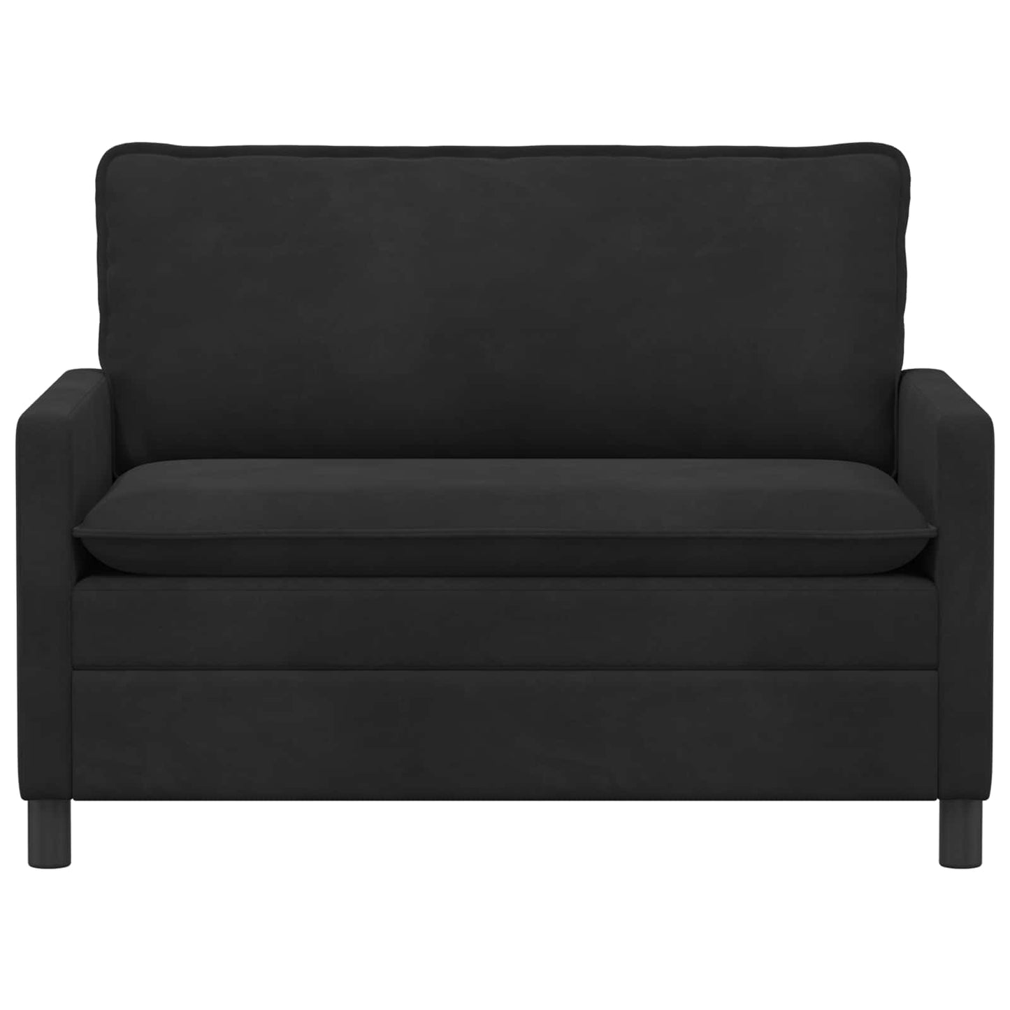 vidaXL Καναπές Μαύρο 126 x 81 x 87,5 εκ Βελούδο