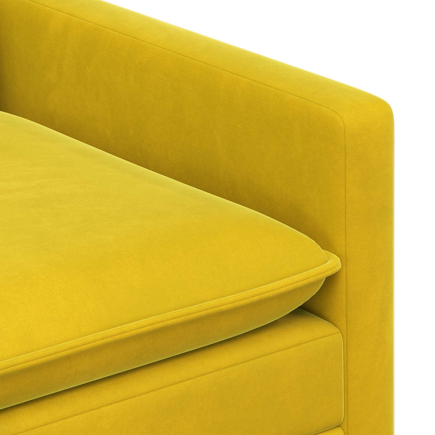vidaXL Καναπές Κίτρινο 126 x 81 x 87,5 εκ Βελούδο