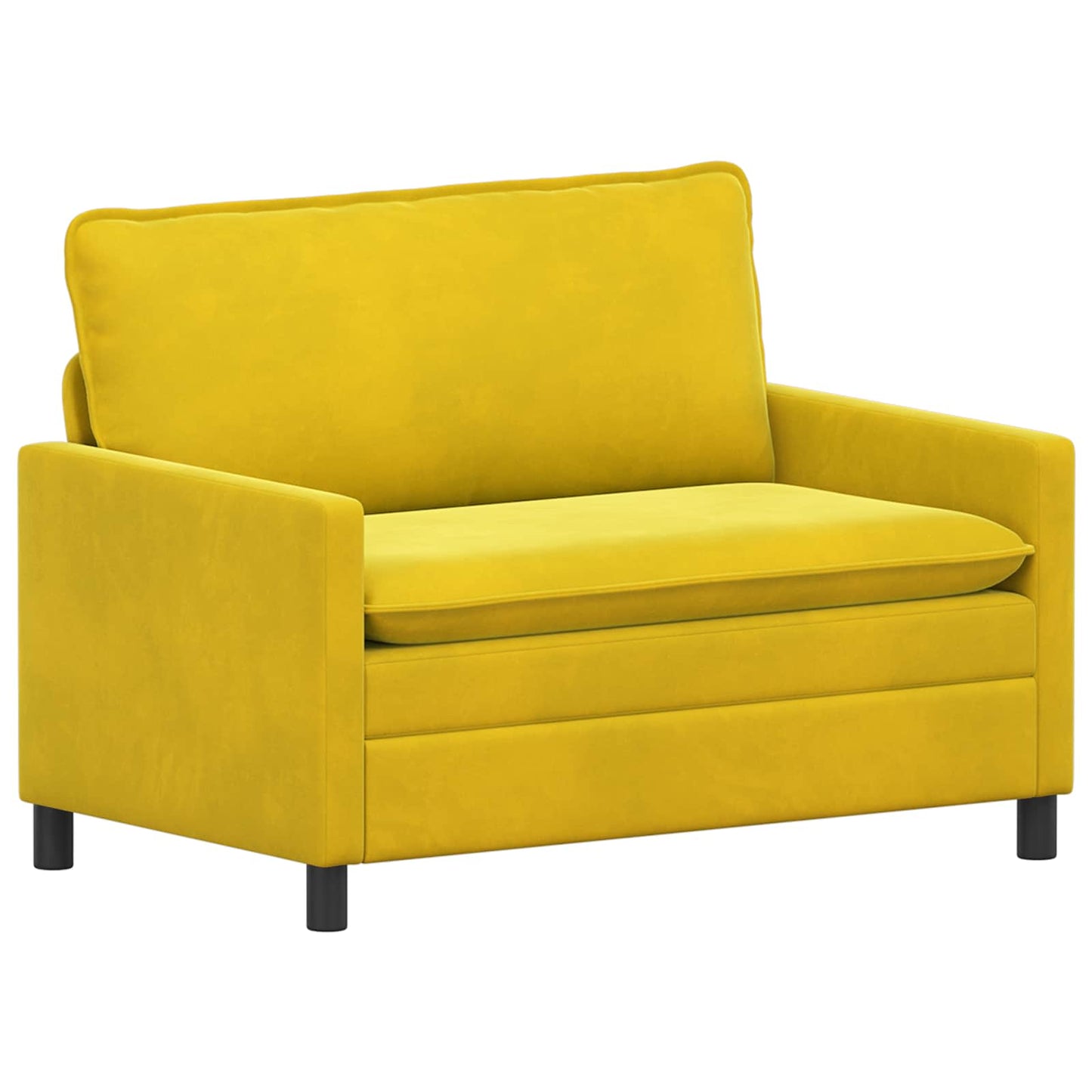 vidaXL Καναπές Κίτρινο 126 x 81 x 87,5 εκ Βελούδο