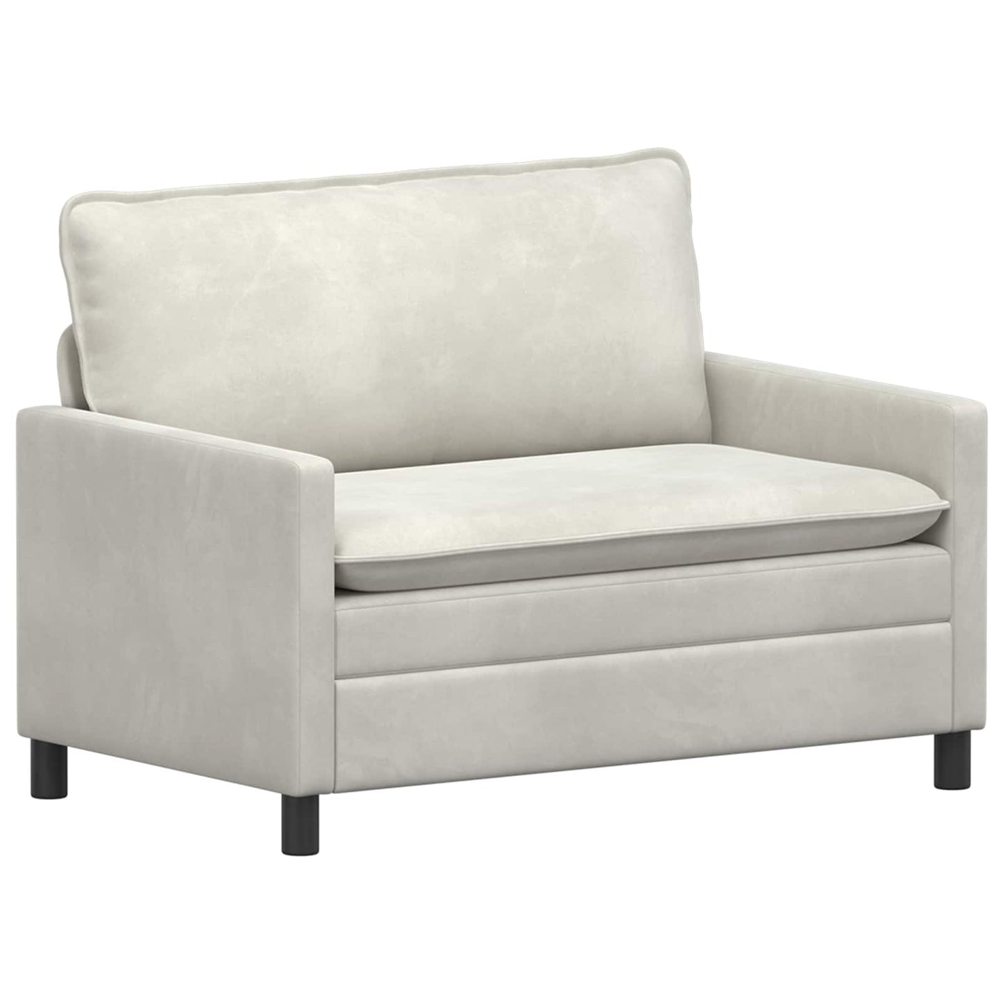vidaXL Καναπές Κρεμ 126 x 81 x 87,5 εκ Βελούδο