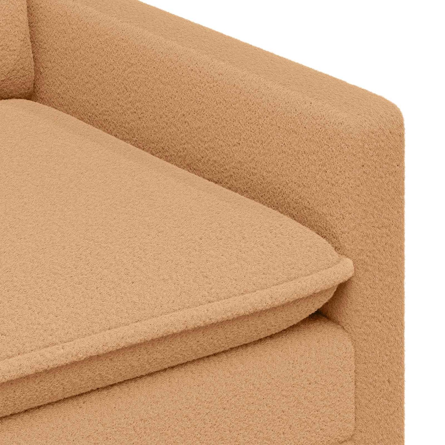 vidaXL Καναπές Μπεζ 126 x 81 x 87,5 εκ Ύφασμα