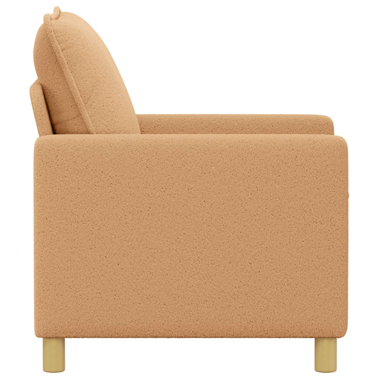 vidaXL Καναπές Μπεζ 126 x 81 x 87,5 εκ Ύφασμα