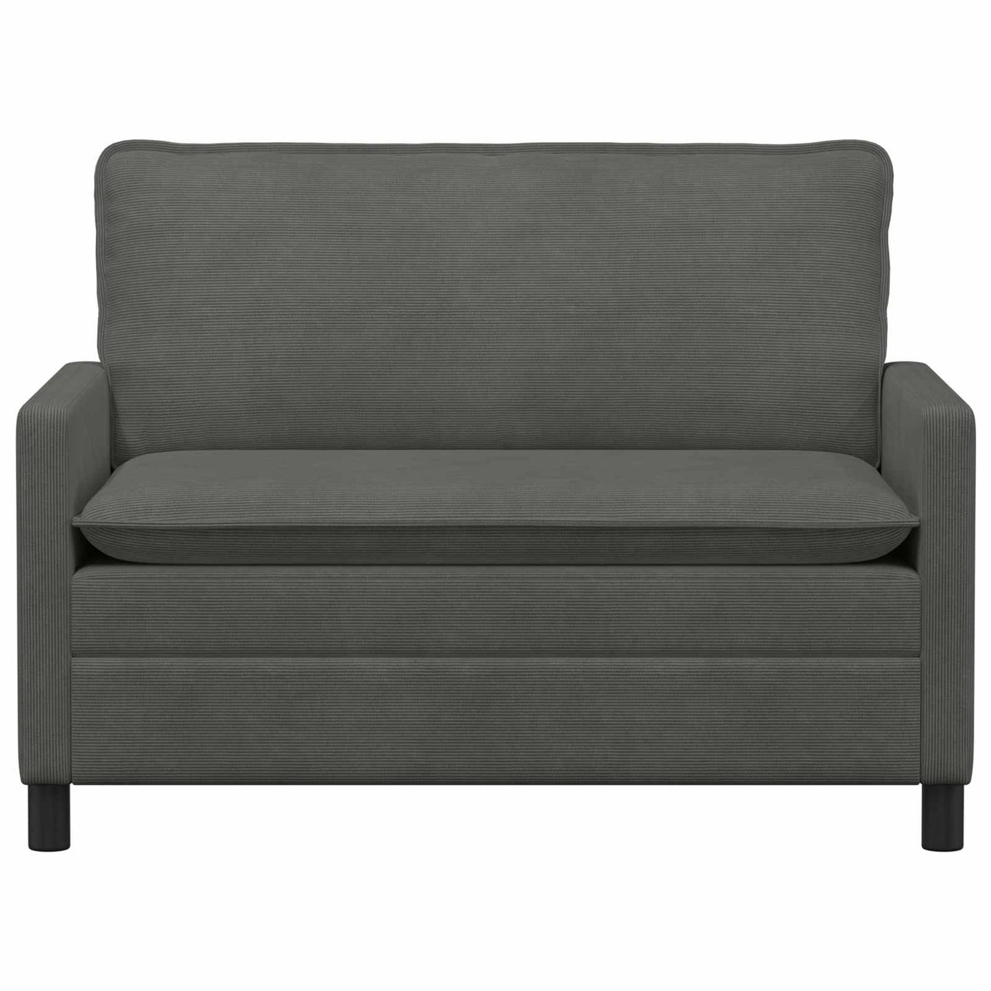 vidaXL Καναπές Σκούρο Γκρι 126 x 81 x 87,5 εκ Ύφασμα
