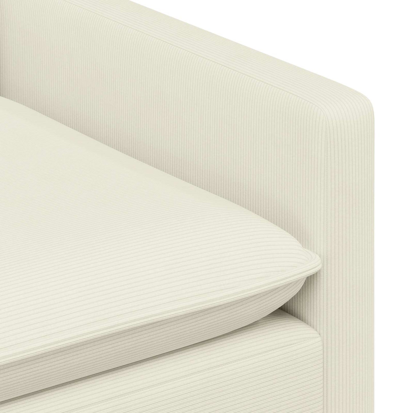 vidaXL Καναπές Κρεμ 126 x 81 x 87,5 εκ Ύφασμα