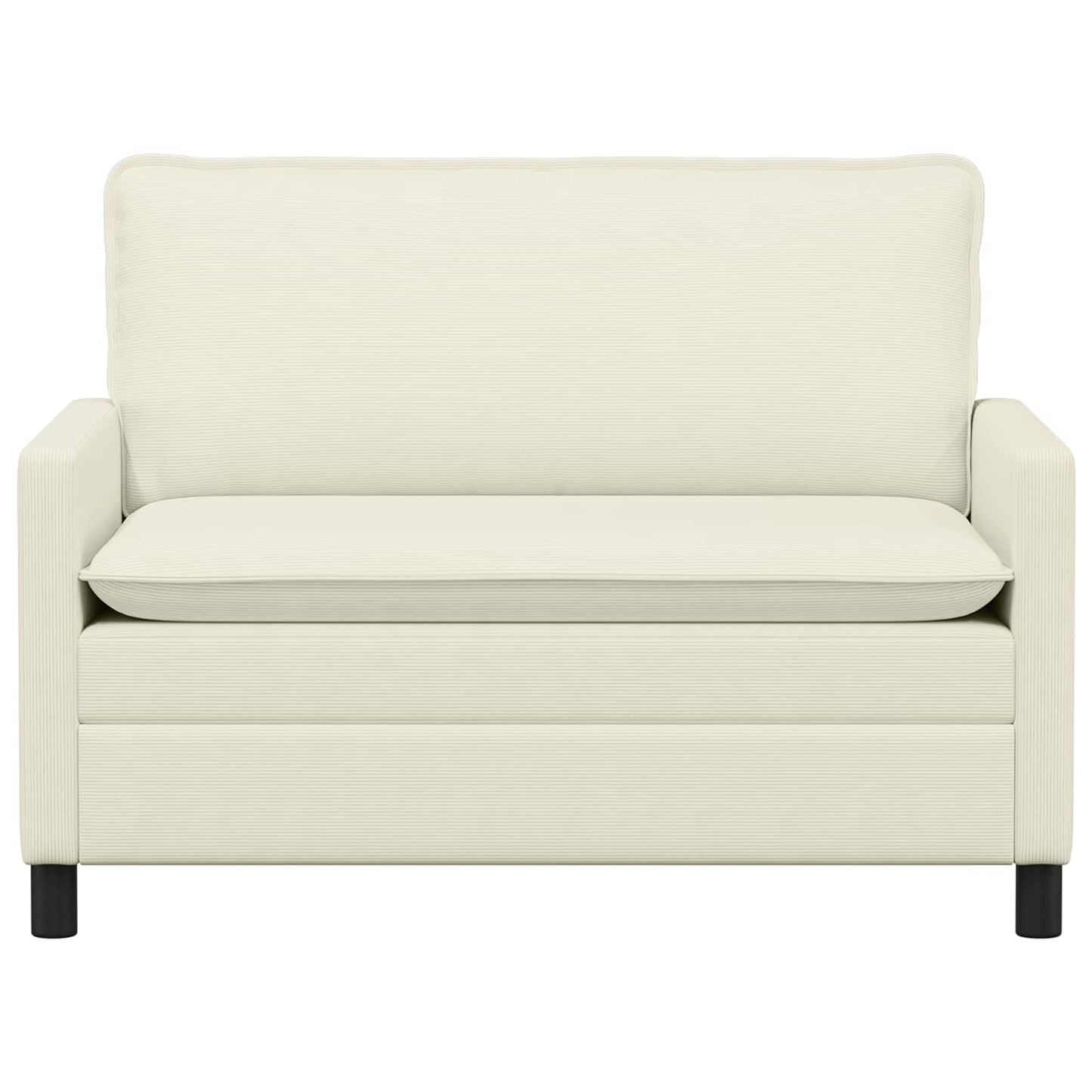 vidaXL Καναπές Κρεμ 126 x 81 x 87,5 εκ Ύφασμα
