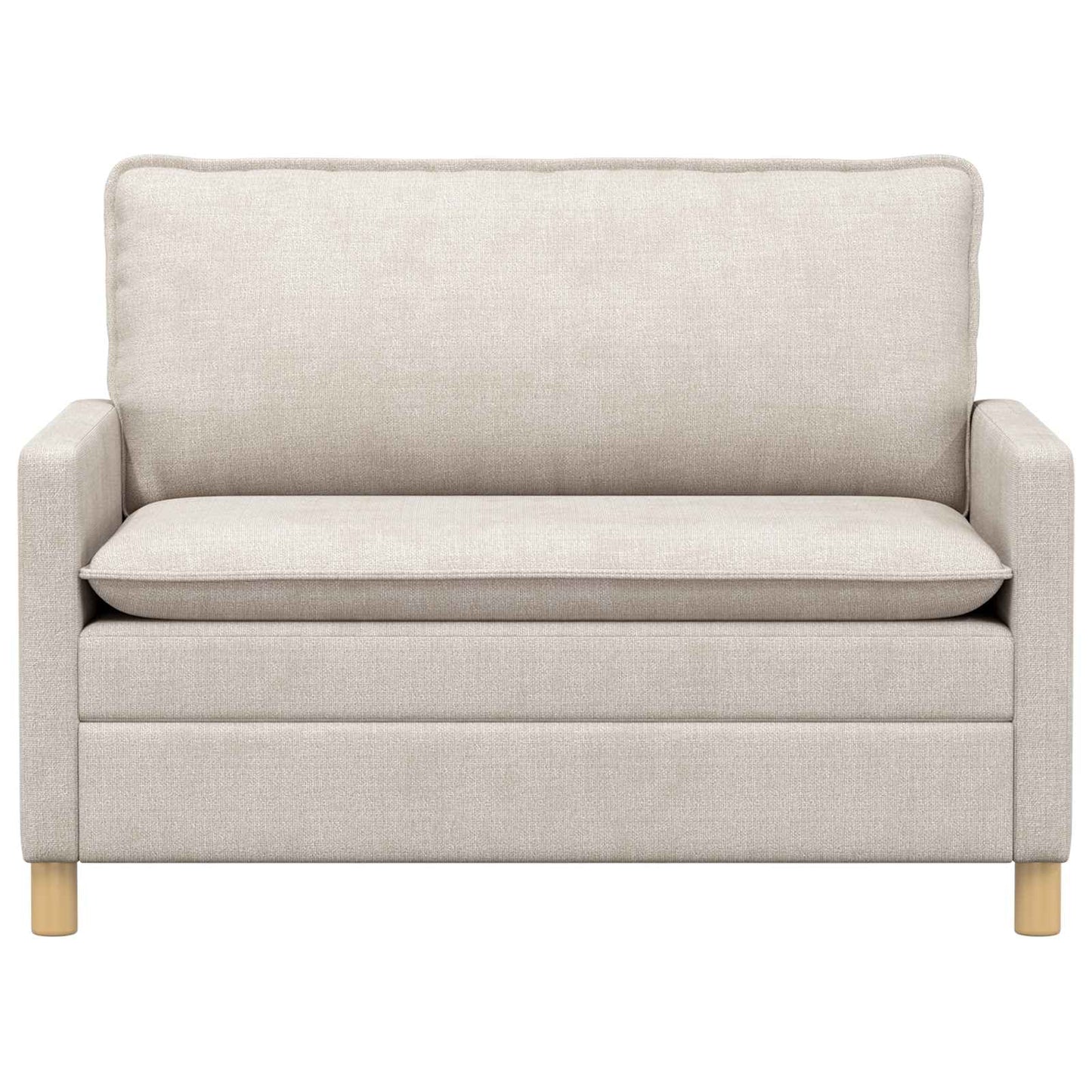 vidaXL Καναπές Κρεμ 126 x 81 x 87,5 εκ Πολυεστέρας