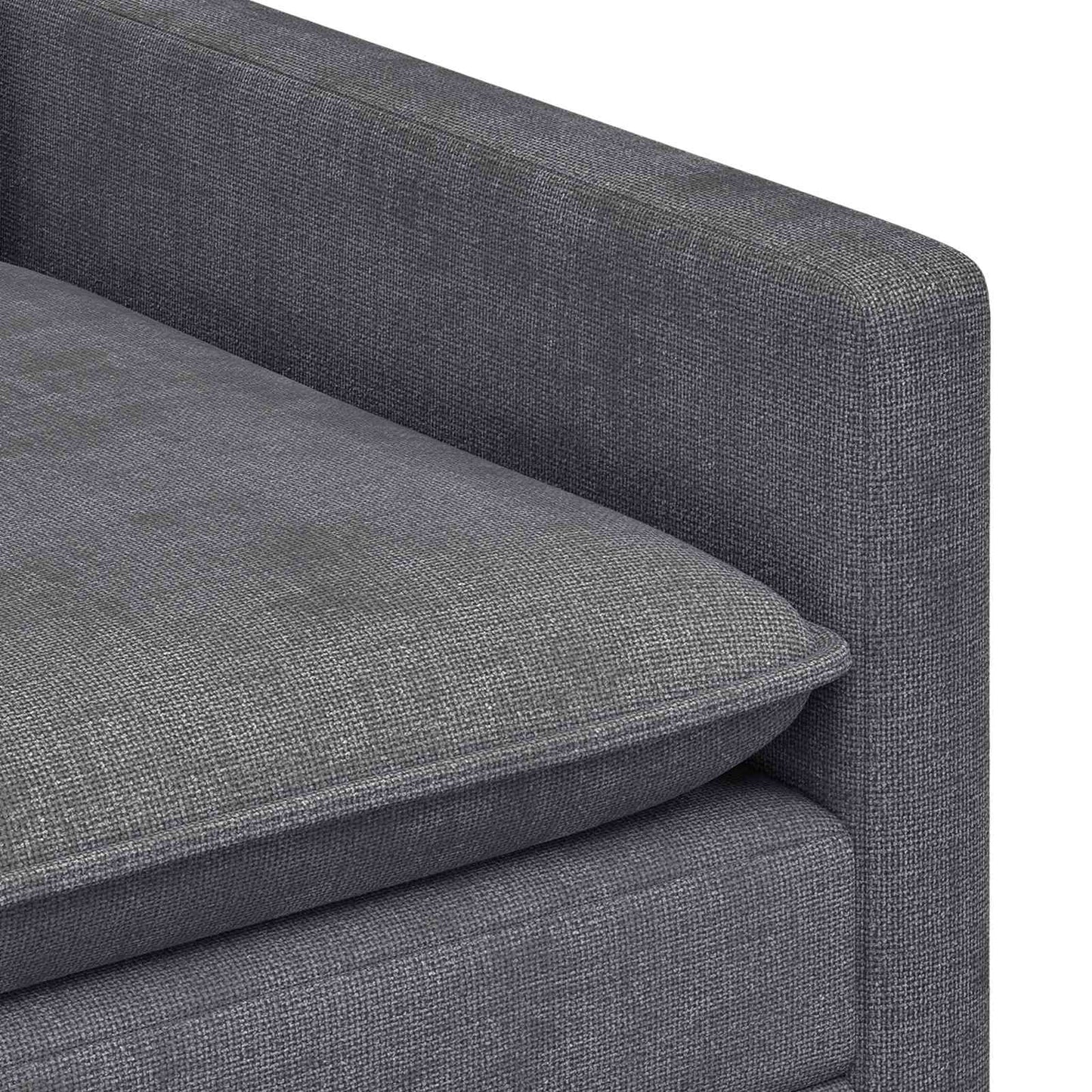 vidaXL Καναπές Σκούρο Γκρι 126 x 81 x 87,5 εκ Πολυεστέρας