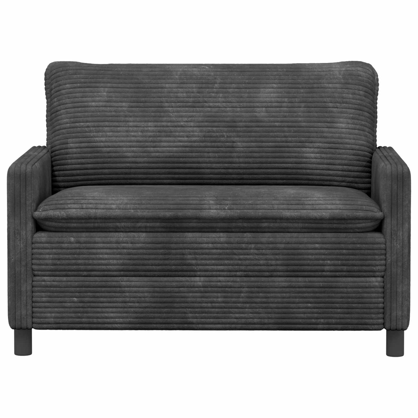 vidaXL Καναπές Σκούρο Γκρι 126 x 81 x 87,5 εκ Πολυεστέρας