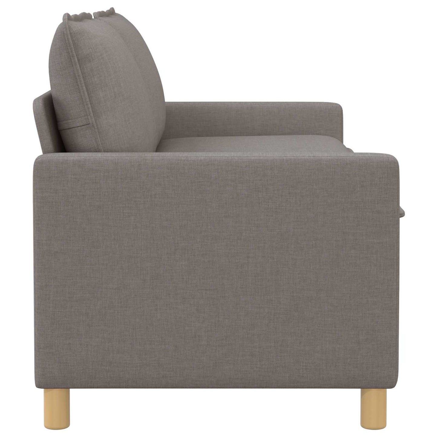 vidaXL Καναπές Taupe 156 x 81 x 87,5 εκ Ύφασμα