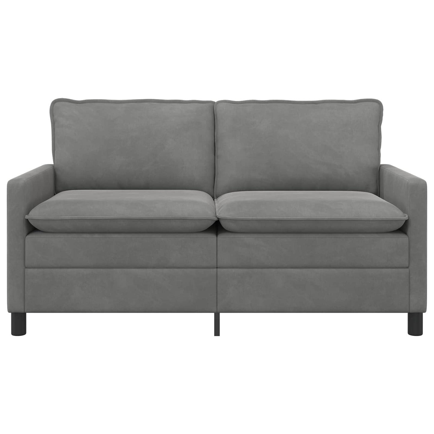 vidaXL Καναπές Σκούρο γκρι 156 x 81 x 87,5 εκ Βελούδο
