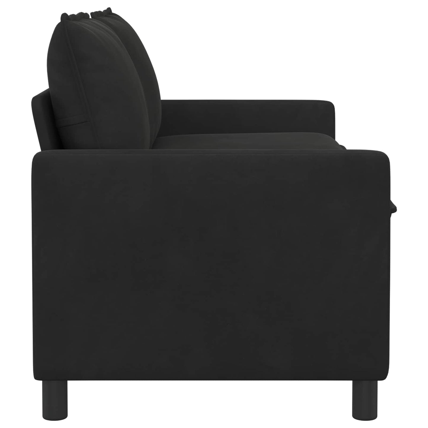 vidaXL Καναπές Μαύρο 156 x 81 x 87,5 εκ Βελούδο