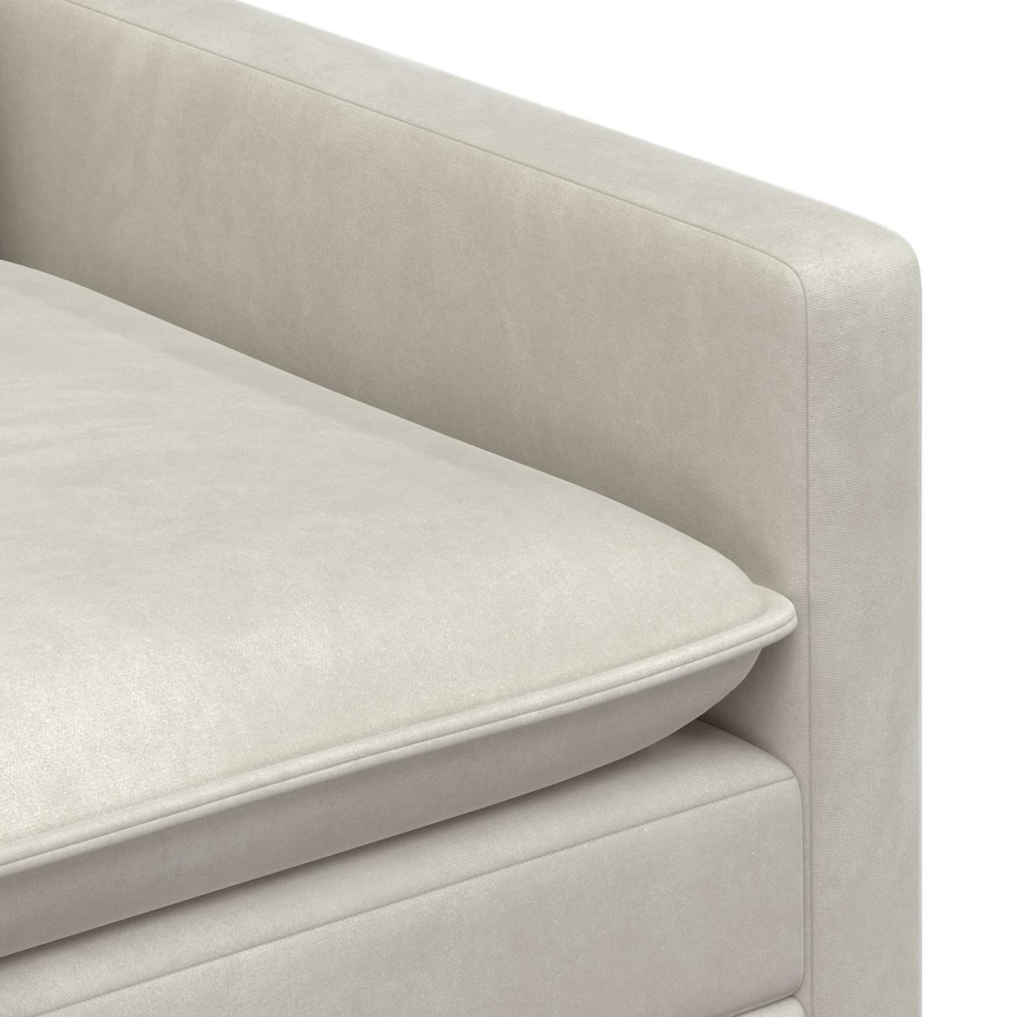 vidaXL Καναπές Κρεμ 156 x 81 x 87,5 εκ Βελούδο