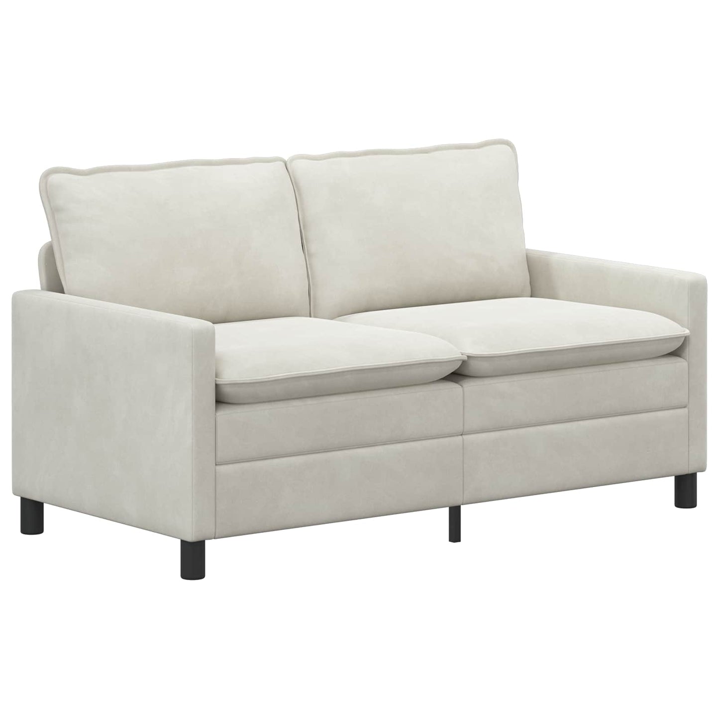 vidaXL Καναπές Κρεμ 156 x 81 x 87,5 εκ Βελούδο
