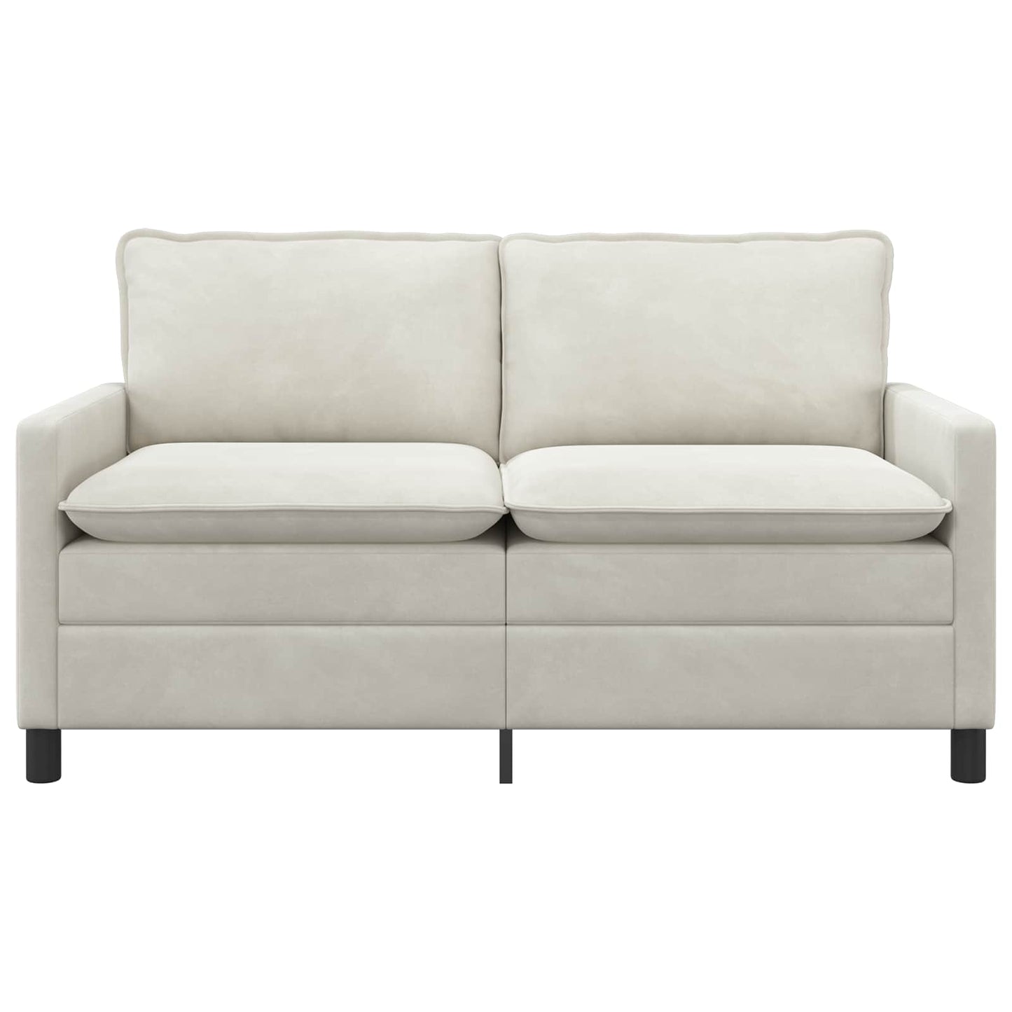 vidaXL Καναπές Κρεμ 156 x 81 x 87,5 εκ Βελούδο