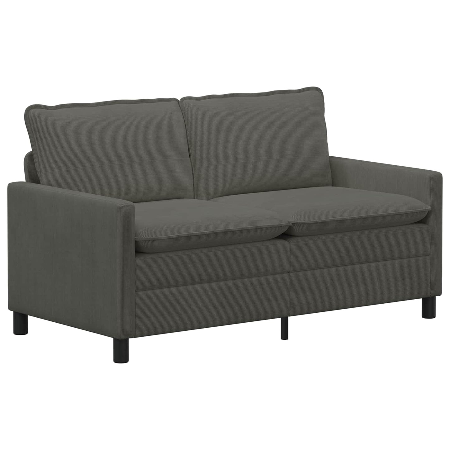 vidaXL Καναπές Σκούρο Γκρι 156 x 81 x 87,5 εκ Ύφασμα