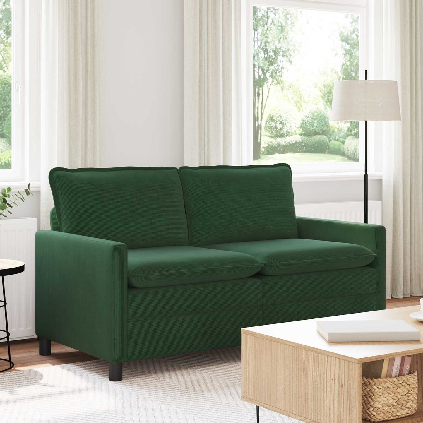vidaXL Καναπές Τζαγκουάρ Πράσινο 156 x 81 x 87,5 εκ Ύφασμα