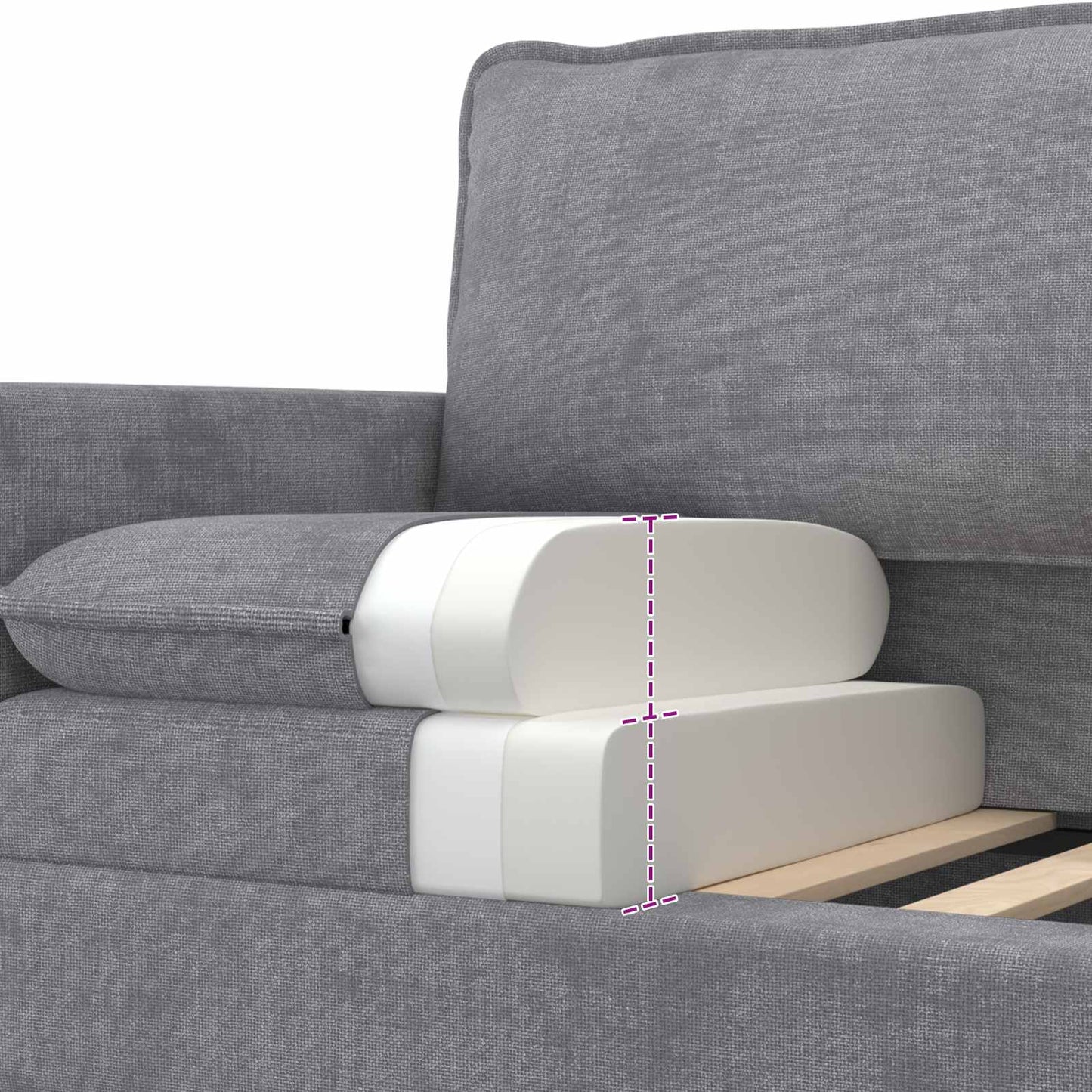 vidaXL Καναπές Ανοιχτό γκρι 156 x 81 x 87,5 εκ Πολυεστέρας