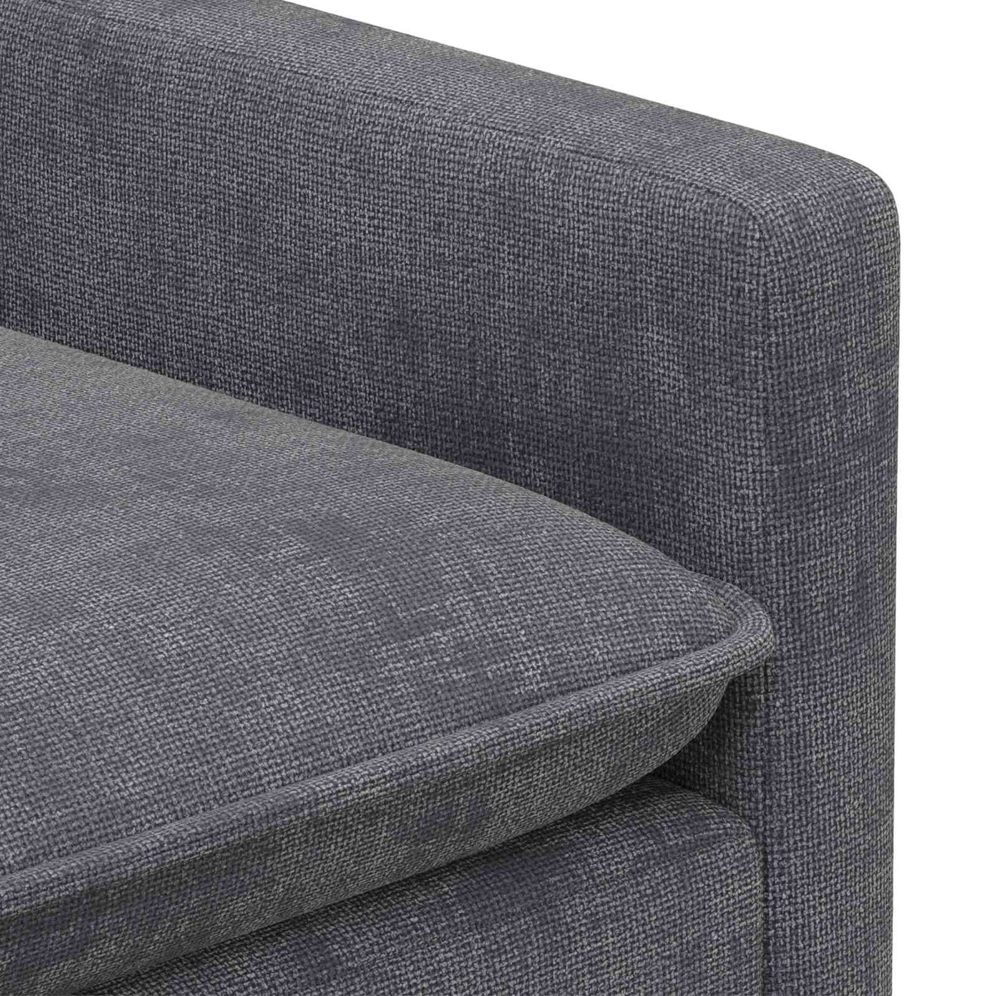 vidaXL Καναπές Σκούρο Γκρι 156 x 81 x 87,5 εκ Πολυεστέρας