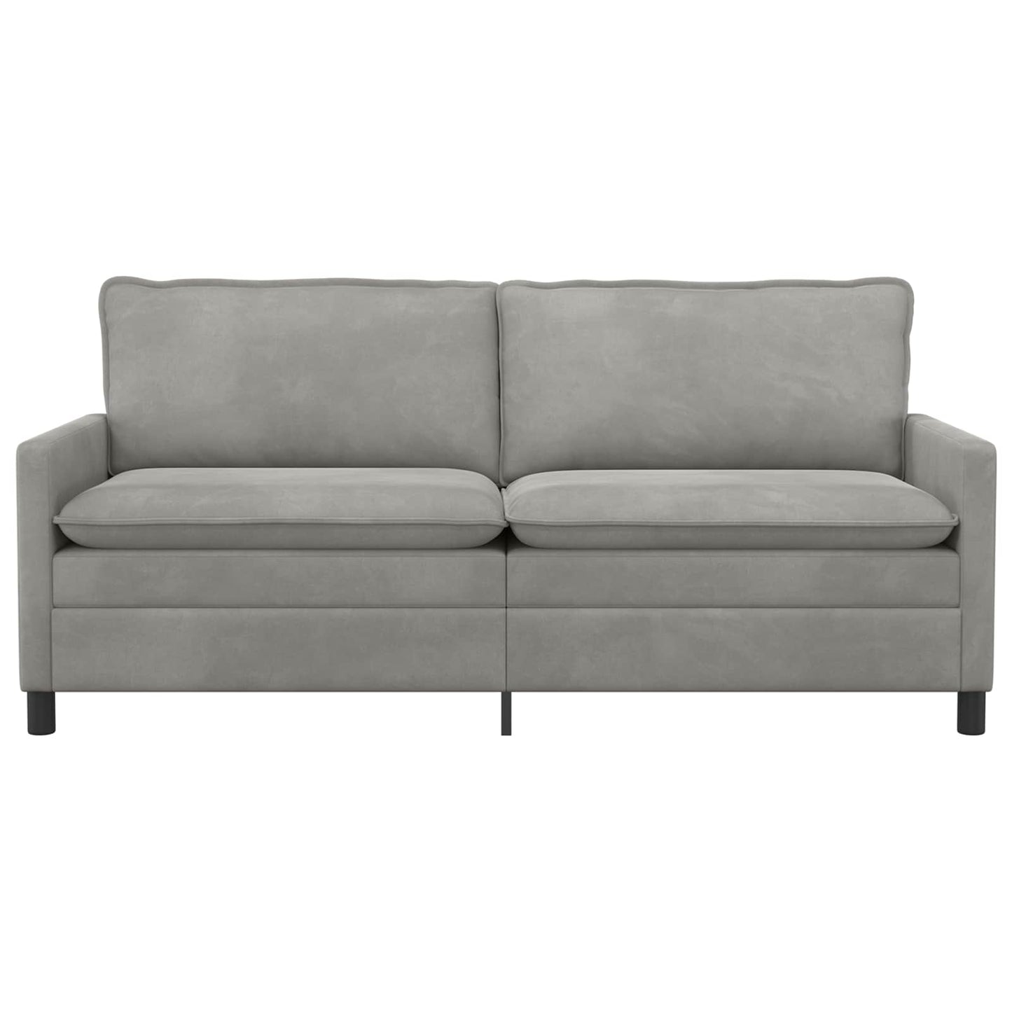 vidaXL Καναπές Ανοιχτό γκρι 196 x 81 x 87,5 εκ. Βελούδο