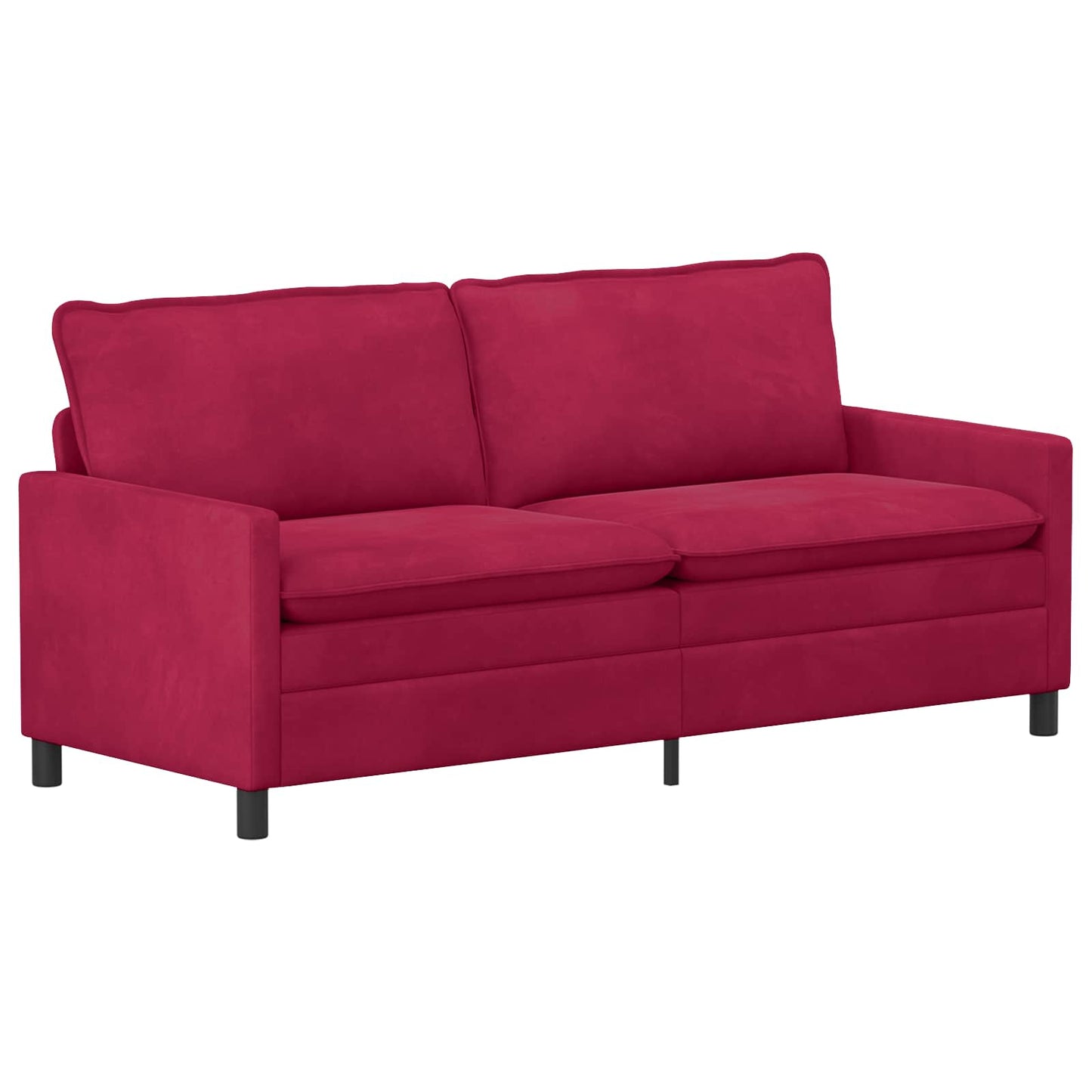 vidaXL Καναπές Κόκκινο 196 x 81 x 87,5 εκ. Βελούδο