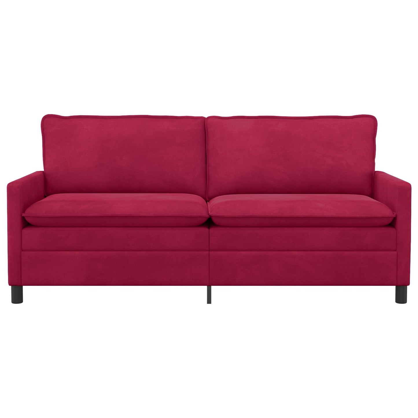 vidaXL Καναπές Κόκκινο 196 x 81 x 87,5 εκ. Βελούδο