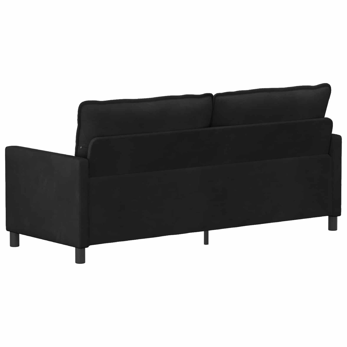 vidaXL Καναπές Μαύρο 196 x 81 x 87,5 εκ. Βελούδο