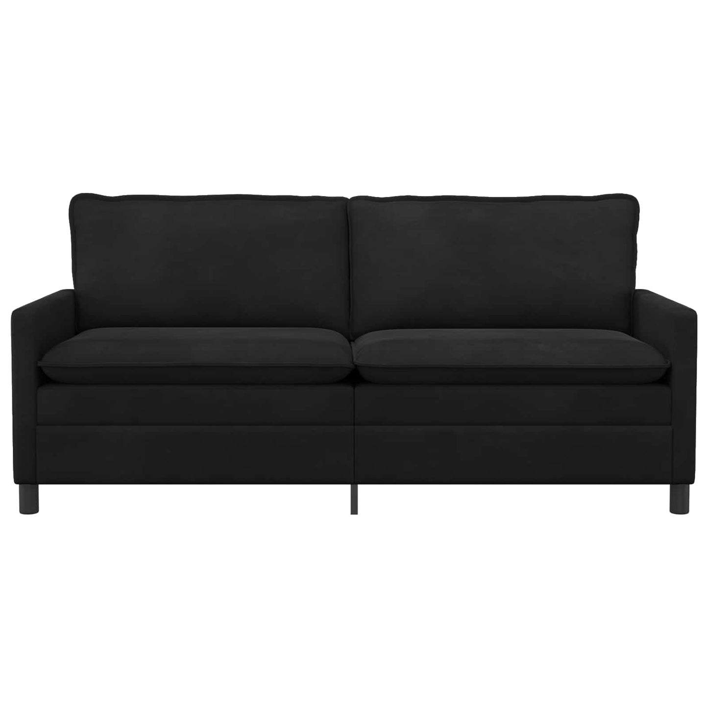 vidaXL Καναπές Μαύρο 196 x 81 x 87,5 εκ. Βελούδο